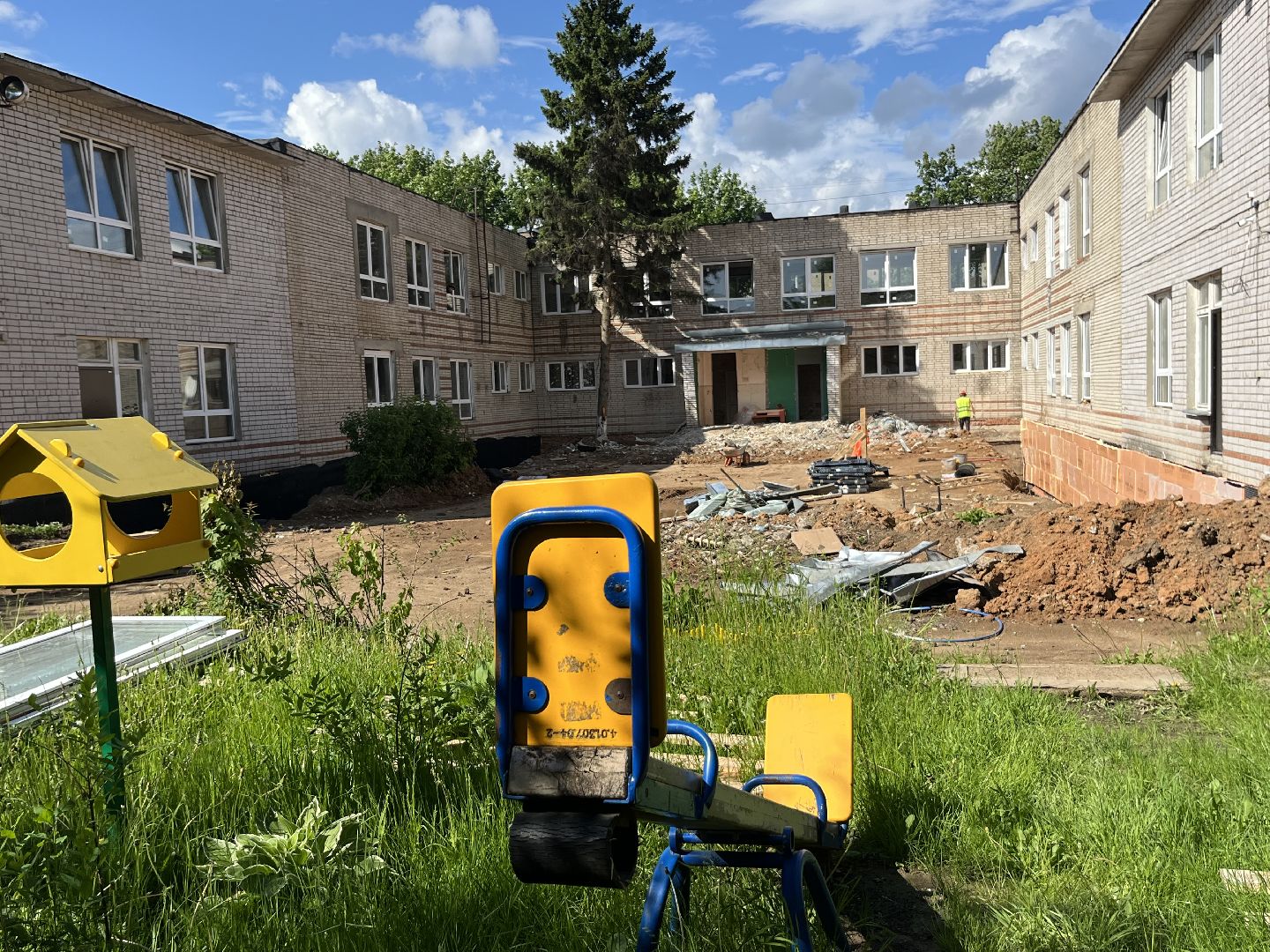 наро-фоминский городской округ, селятино, капитальный ремонт детского сада, благоустройство 2024,