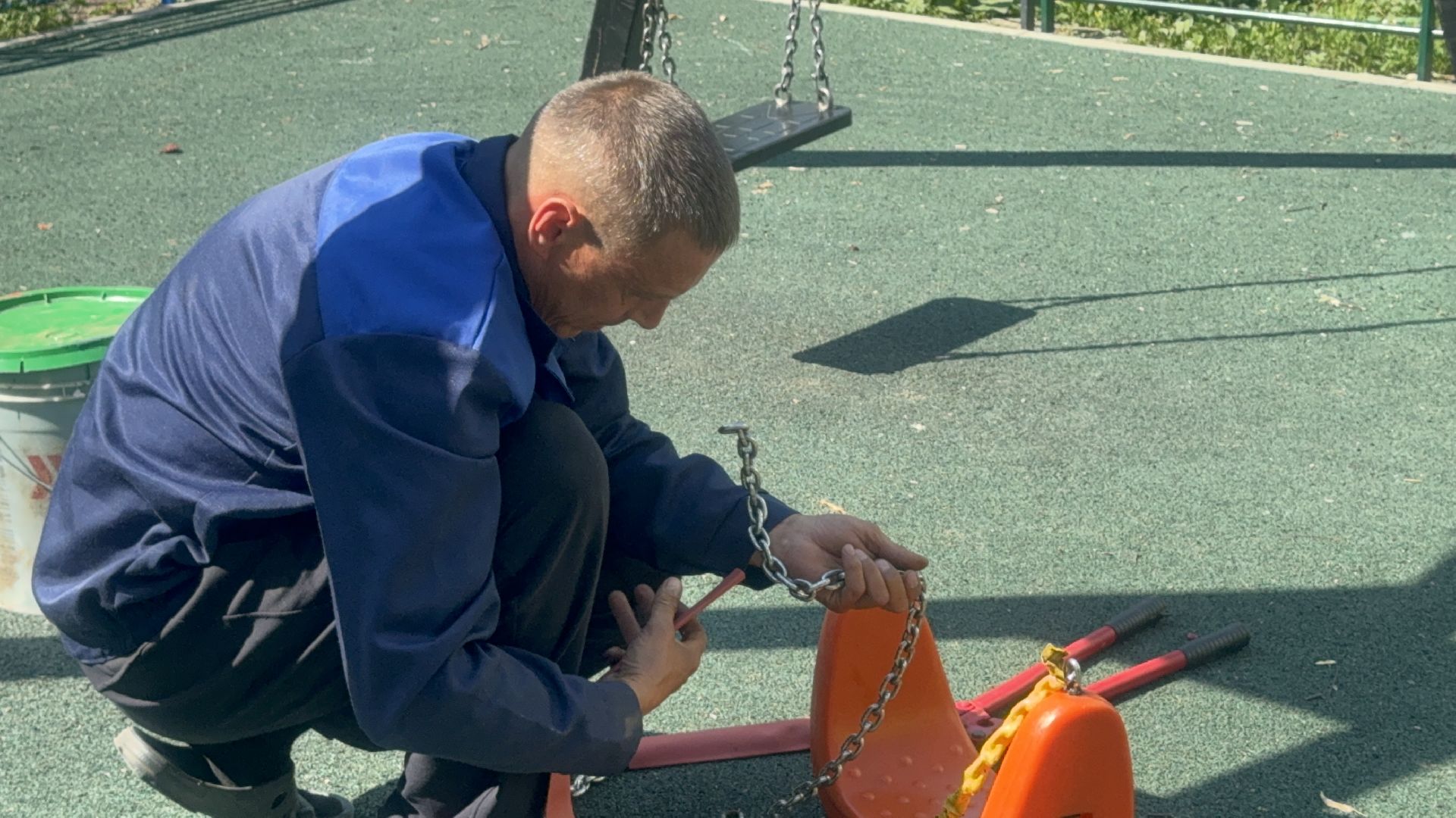 Солнечногорск, ремонт детских площадок, рабочие, Жители, Благоустройство,