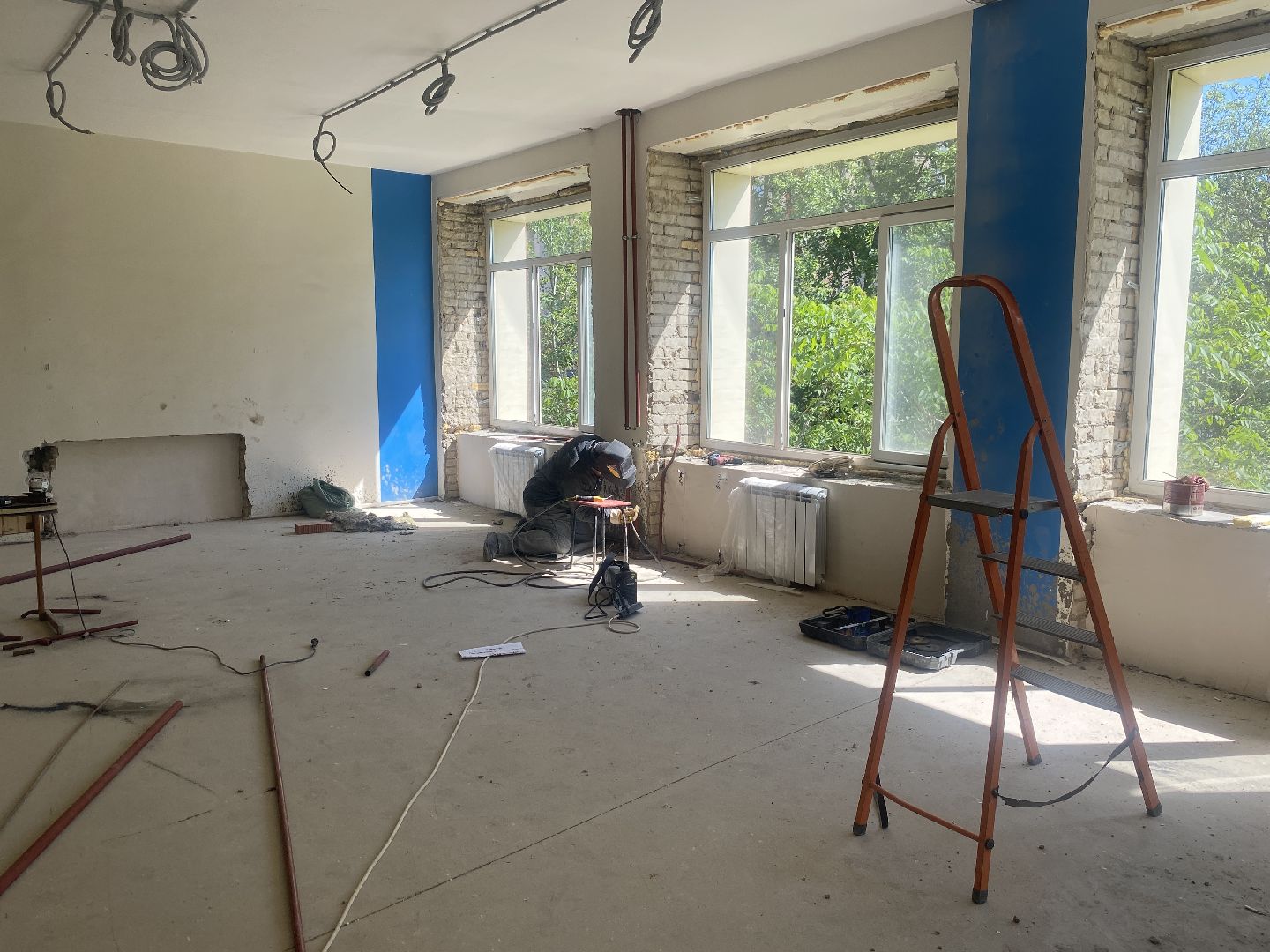 школа попова власиха, капитальный ремонт поповки, Власиха школа попова, кабинет радиотехники в поповке, точка роста поповка,