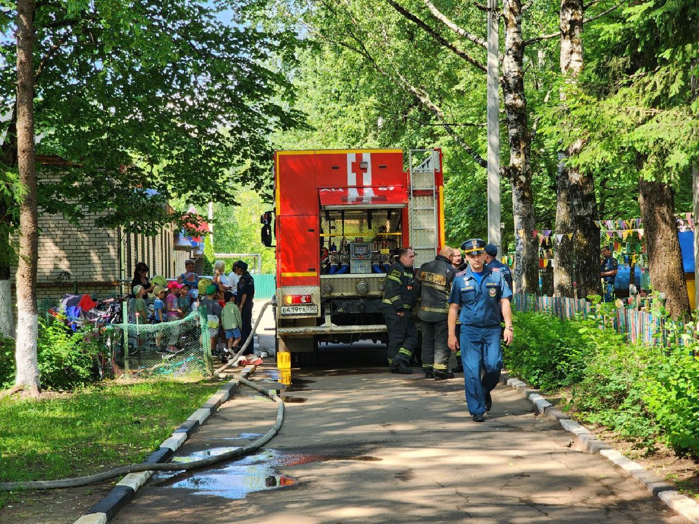 Солнечногорск, Детский сад, Эвакуация, тренировочная эвакуация, дети,