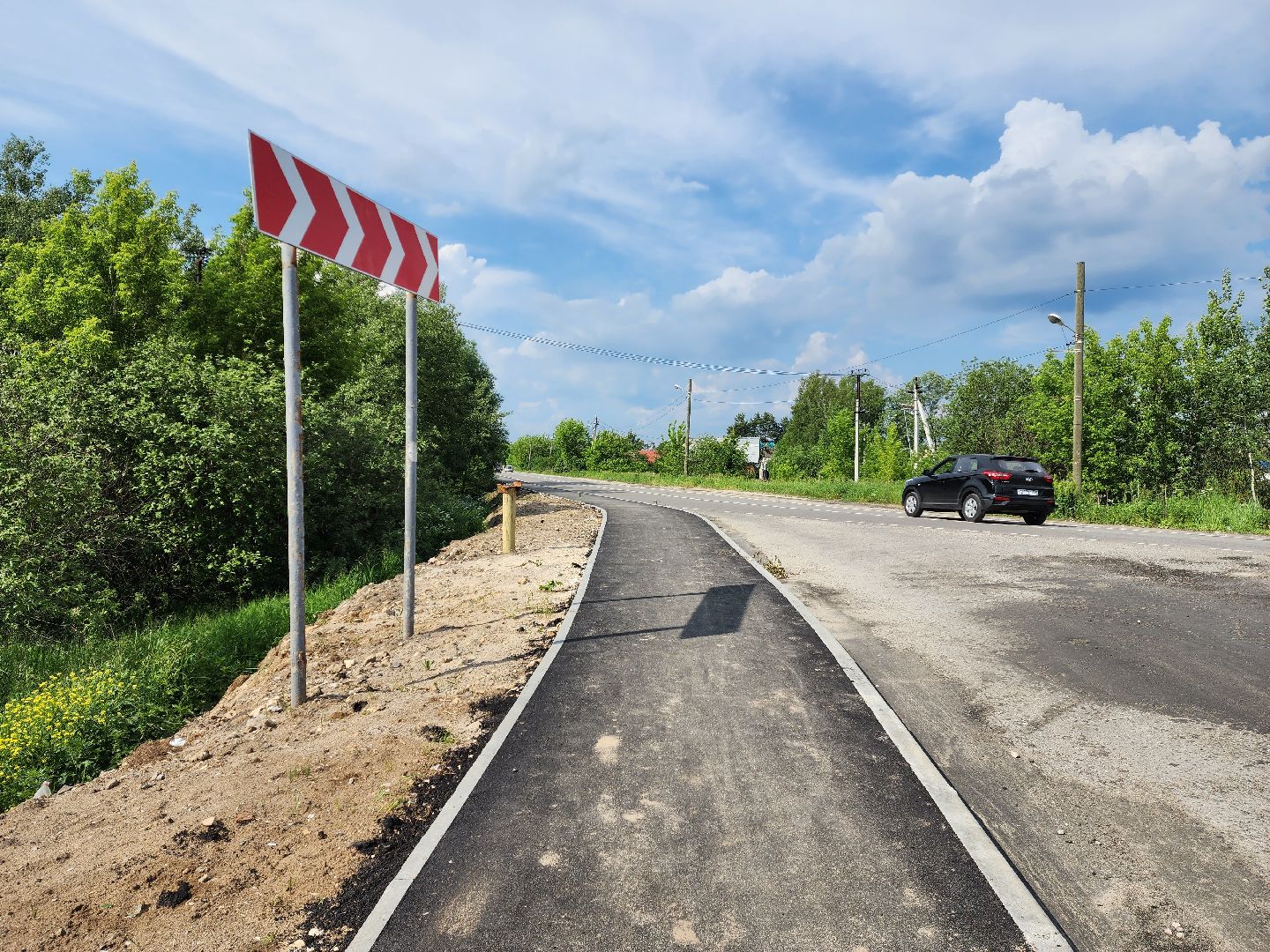 раменское, дороги, тротуар в селе Малышево,