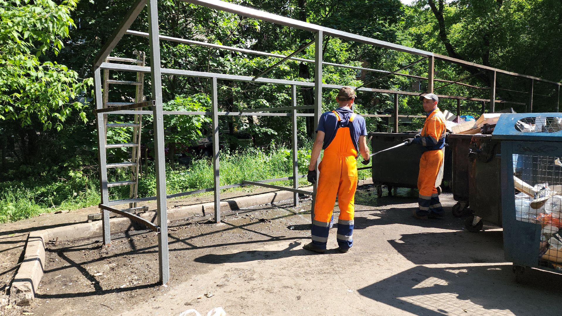 пушкино, контейнерная площадка, ремонт, жкх,