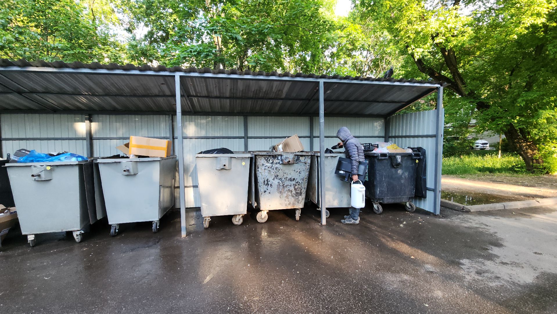 пушкино, контейнерная площадка, ремонт, жкх,