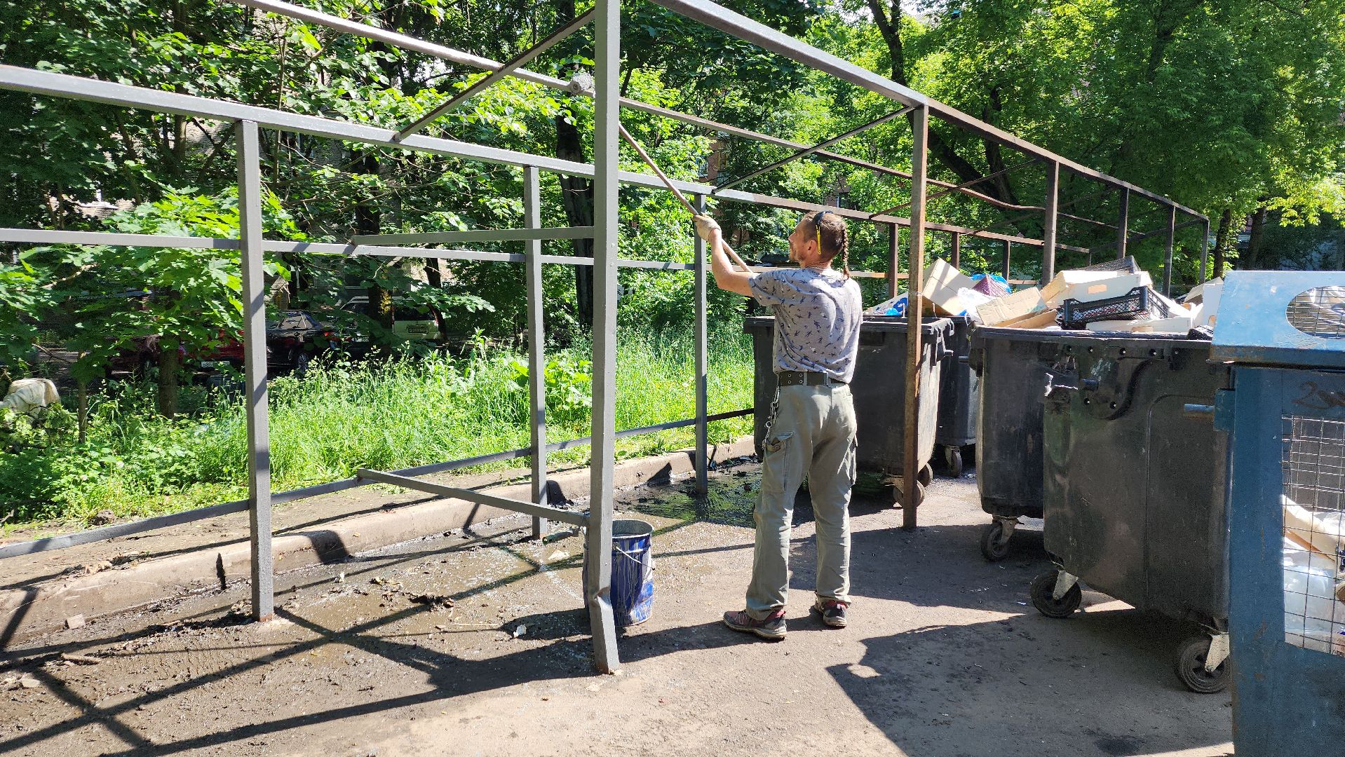 пушкино, контейнерная площадка, ремонт, жкх,