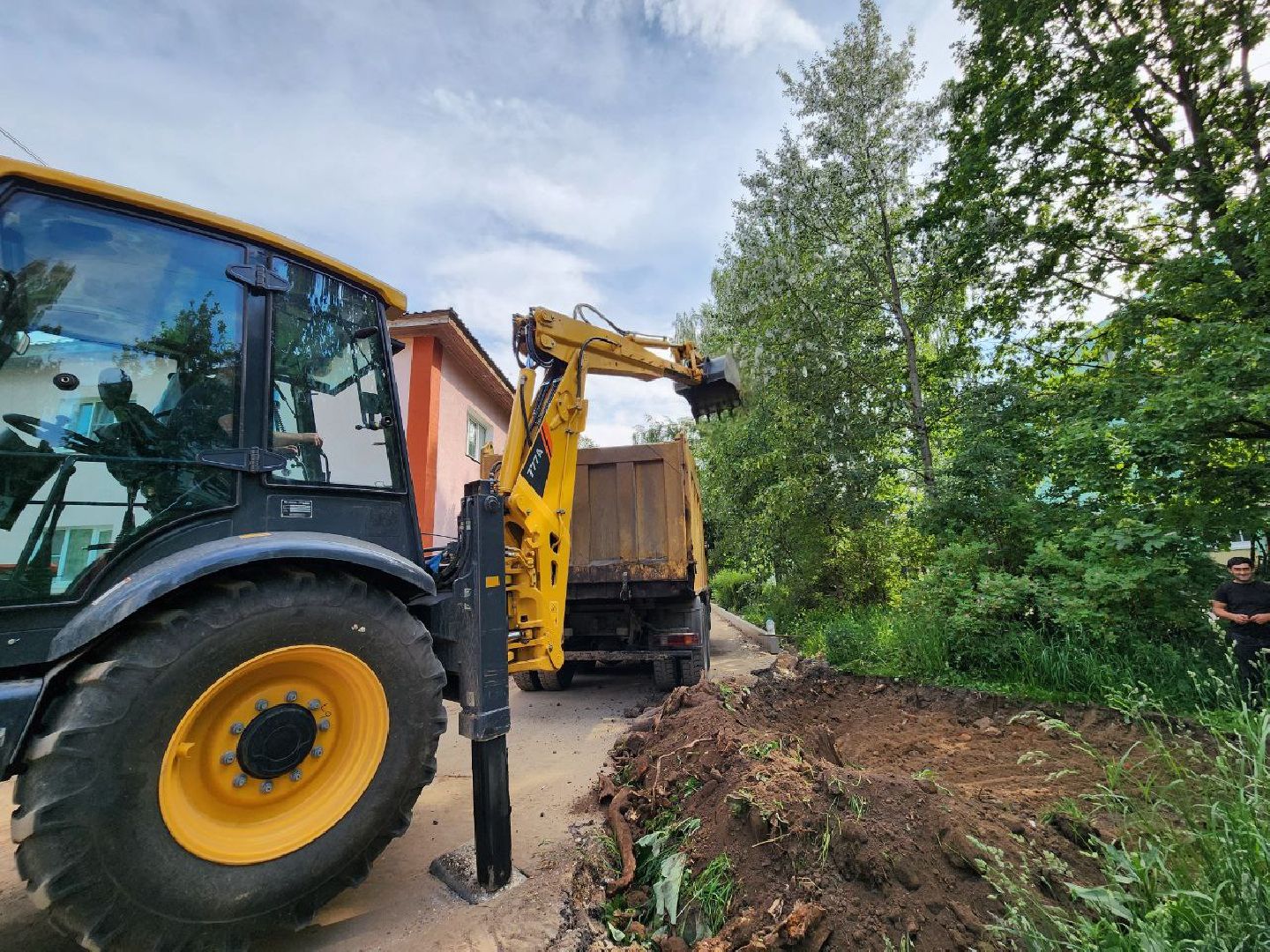 можайск, можайский городской округ, подмосковье, федеральная программа, комфортная городская среда, благоустройства дворов, дворовая территория, работы, благоустройство,