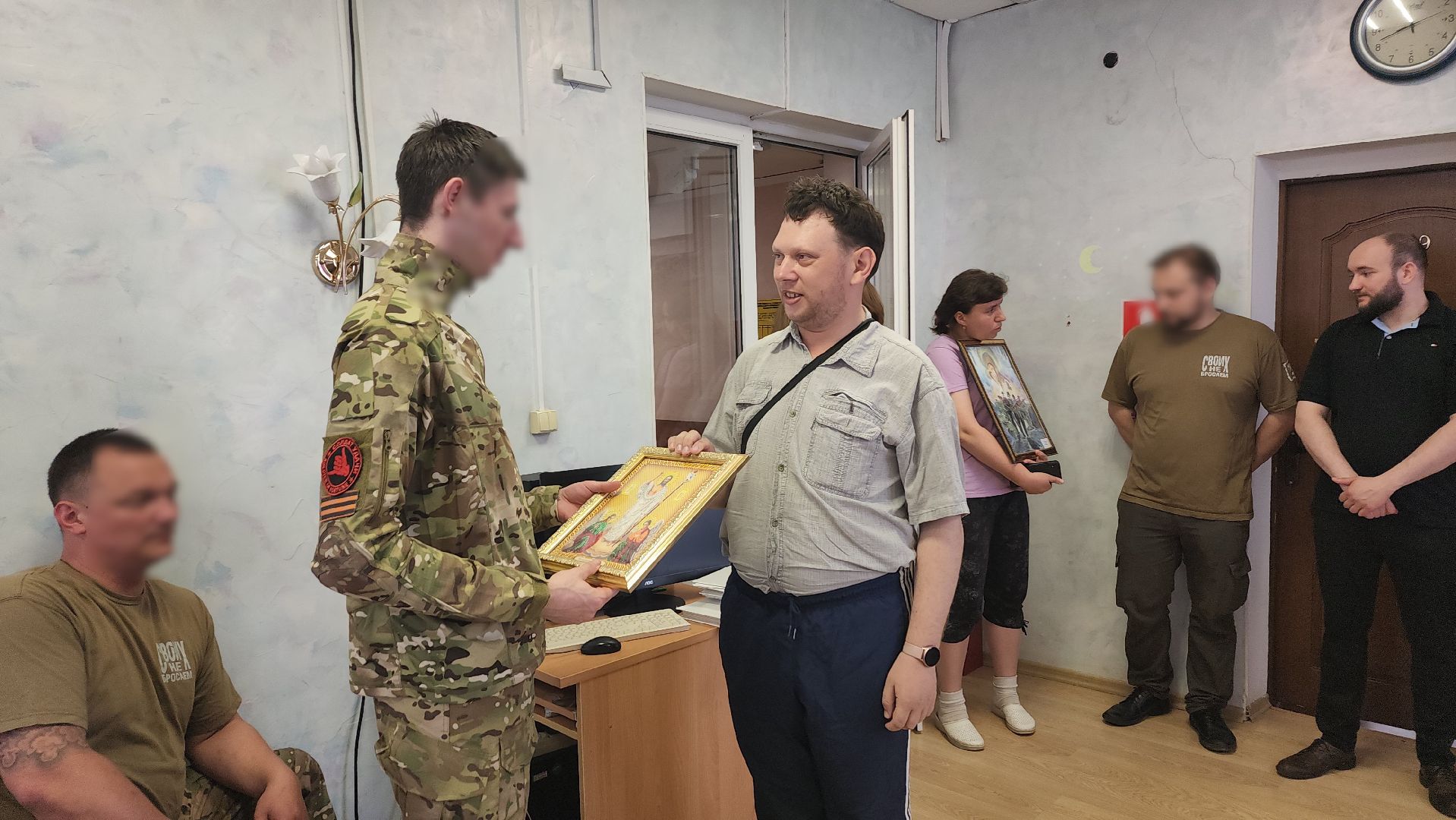 ивантеевка, дети инвалиды, взрослые, бойцы сво, встреча, подарки бойцам,