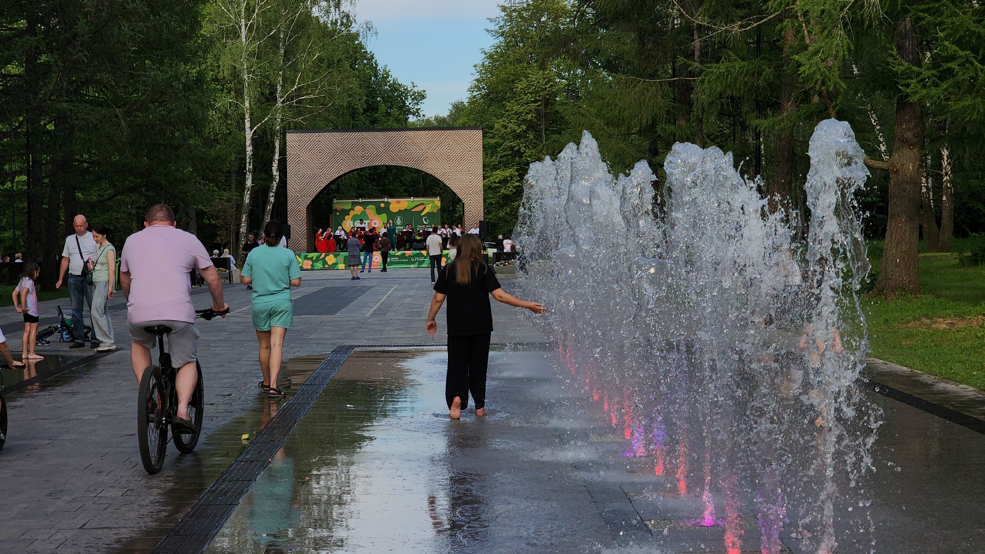 ступино, парк имени островского, лето в подмосковье,