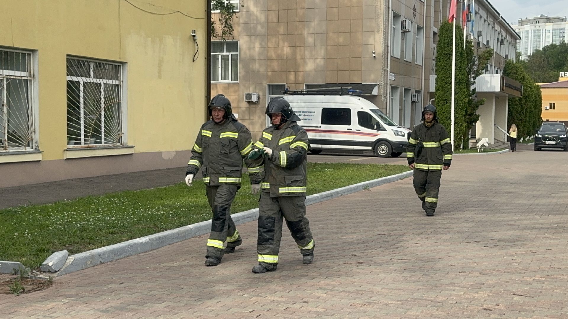 солнечногорск, эвакуация, тренировочная эвакуация, спасатели, Пожар,