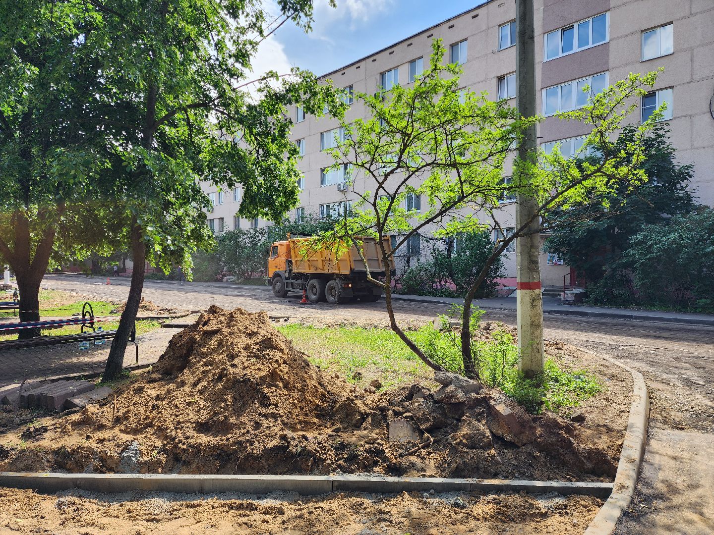 раменское, благоустройство, комплексное благоустройство дворов на улице Десантная,