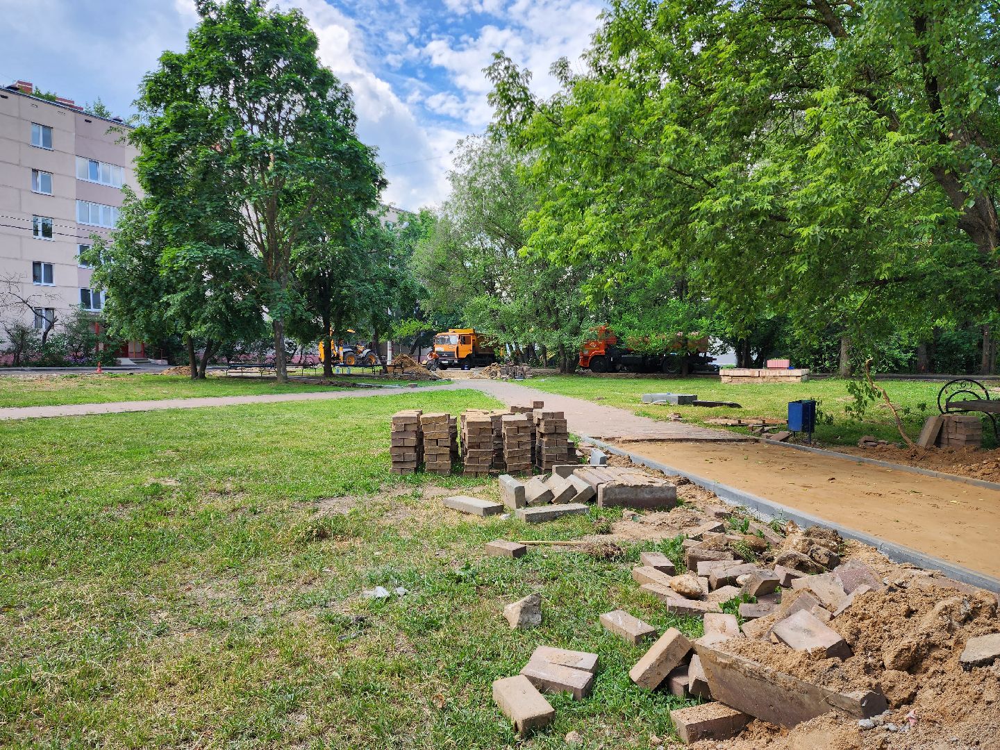 раменское, благоустройство, комплексное благоустройство дворов на улице Десантная,