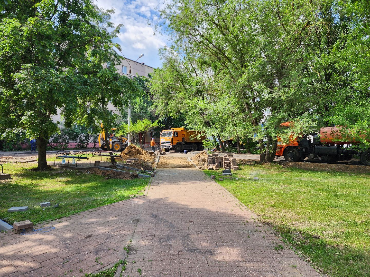 раменское, благоустройство, комплексное благоустройство дворов на улице Десантная,
