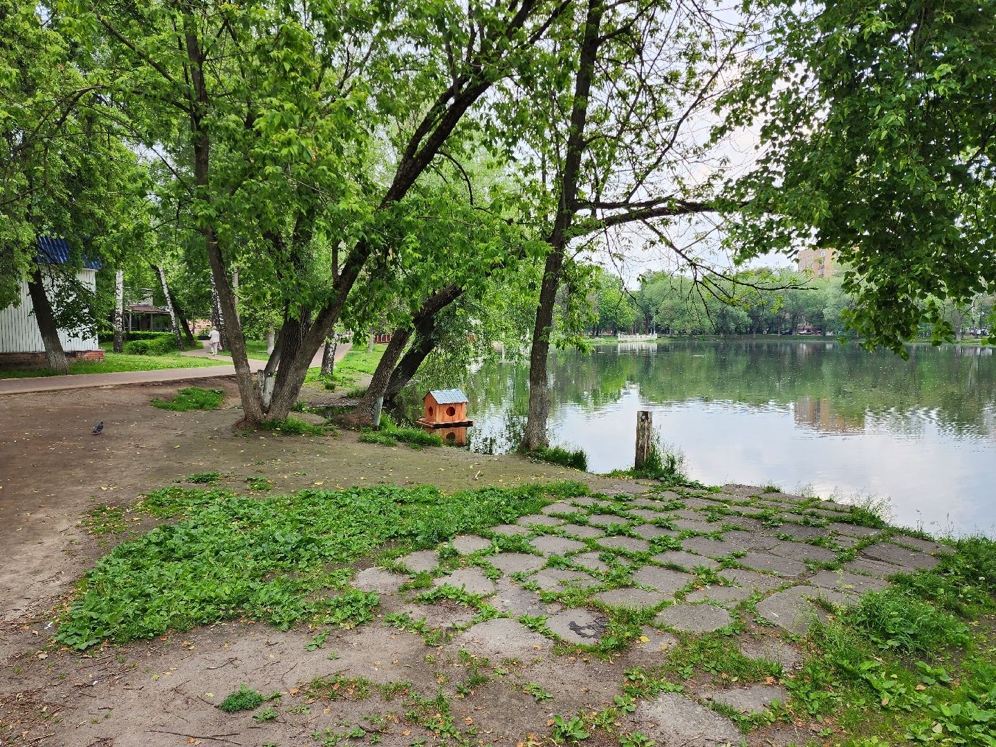 раменское, благоустройство,домик для уток на озере Пионер,