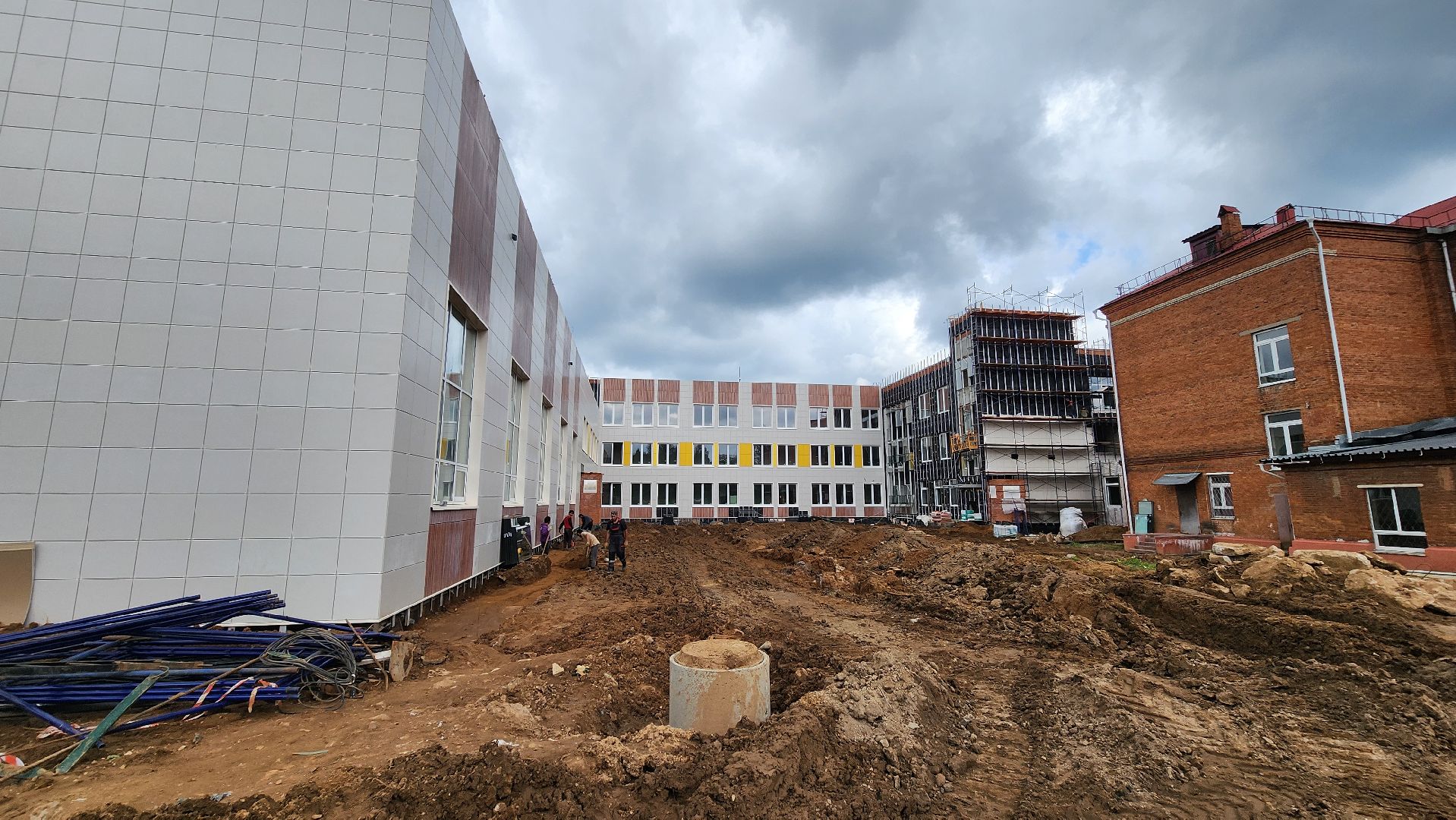 Солнечногорск, Строительство, Поварово, пристройка к школе,