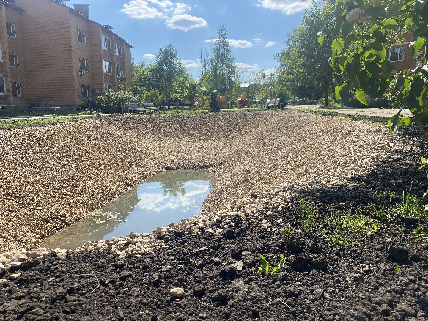 власиха благоустройство территории, власиха микрорайон березка, власиха улица южная, благоустройство 2024, власиха пруд Березка,