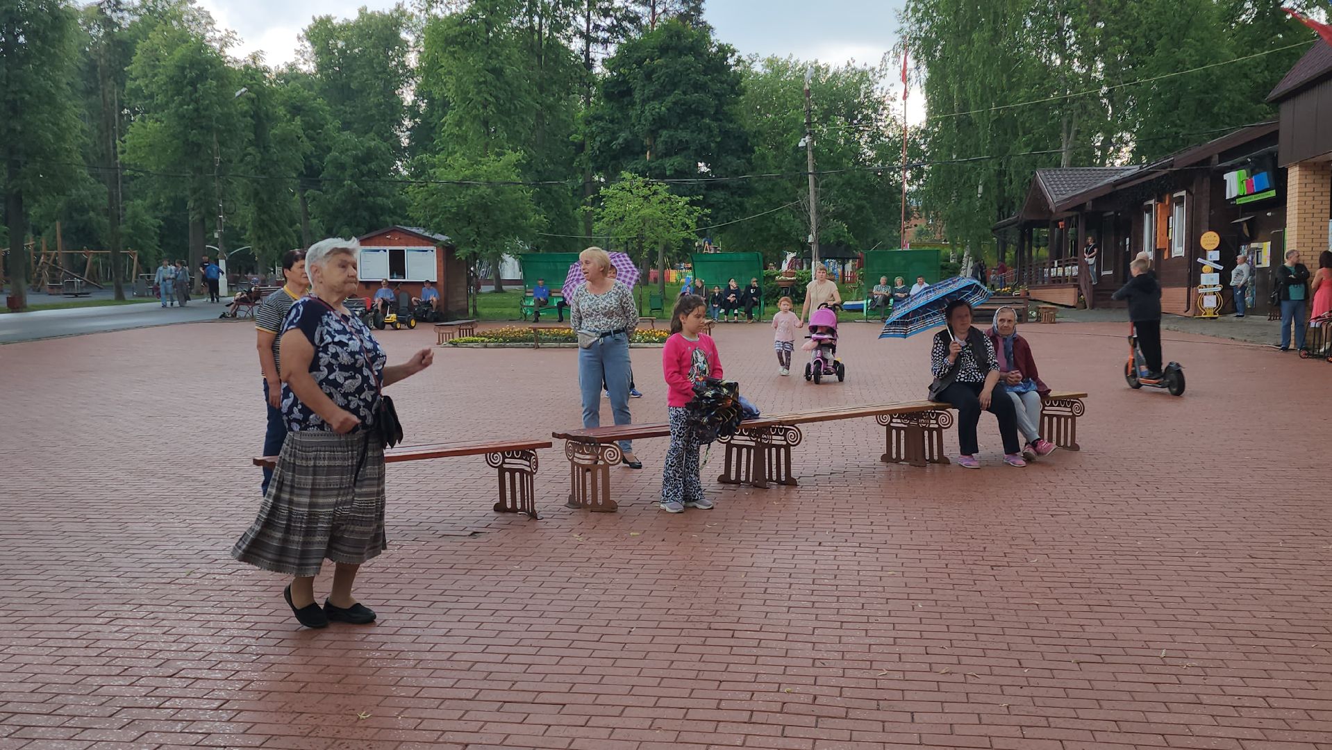 Павловский Посад, Городской округ Павловский Посад, Жители, Парк, Лето в Подмосковье, Концерт,