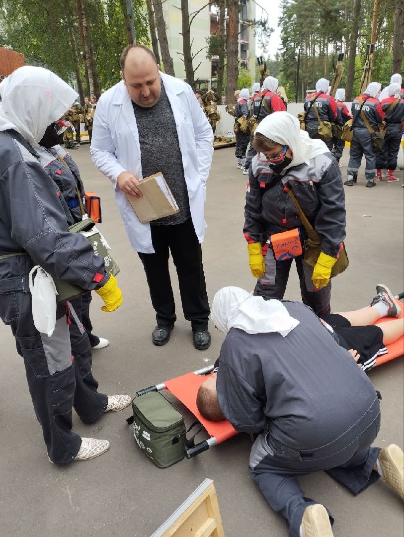соревнования ГО и ЧС, парк Елочки, Домодедово,
