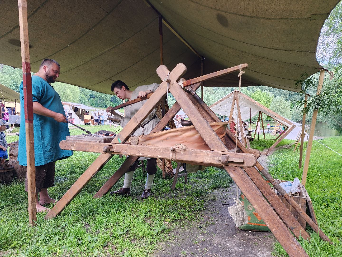 раменское, культура, фестиваль исторической реконструкции на берегу озера Борисоглебское,