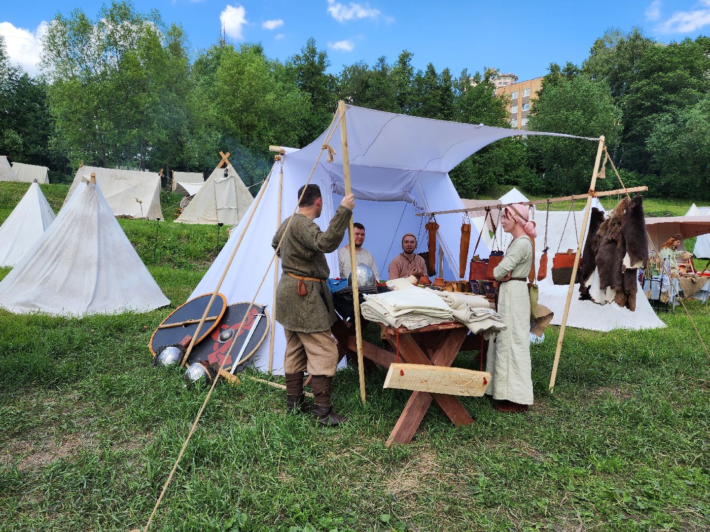 раменское, культура, фестиваль исторической реконструкции на берегу озера Борисоглебское,