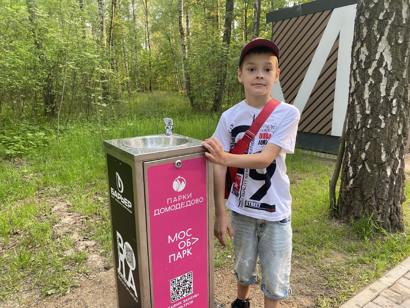 Домодедово, Подмосковье, мособлпарк, Культура, Барьер, Питьевой фонтанчик, Экология, окружающая среда, защита природы,