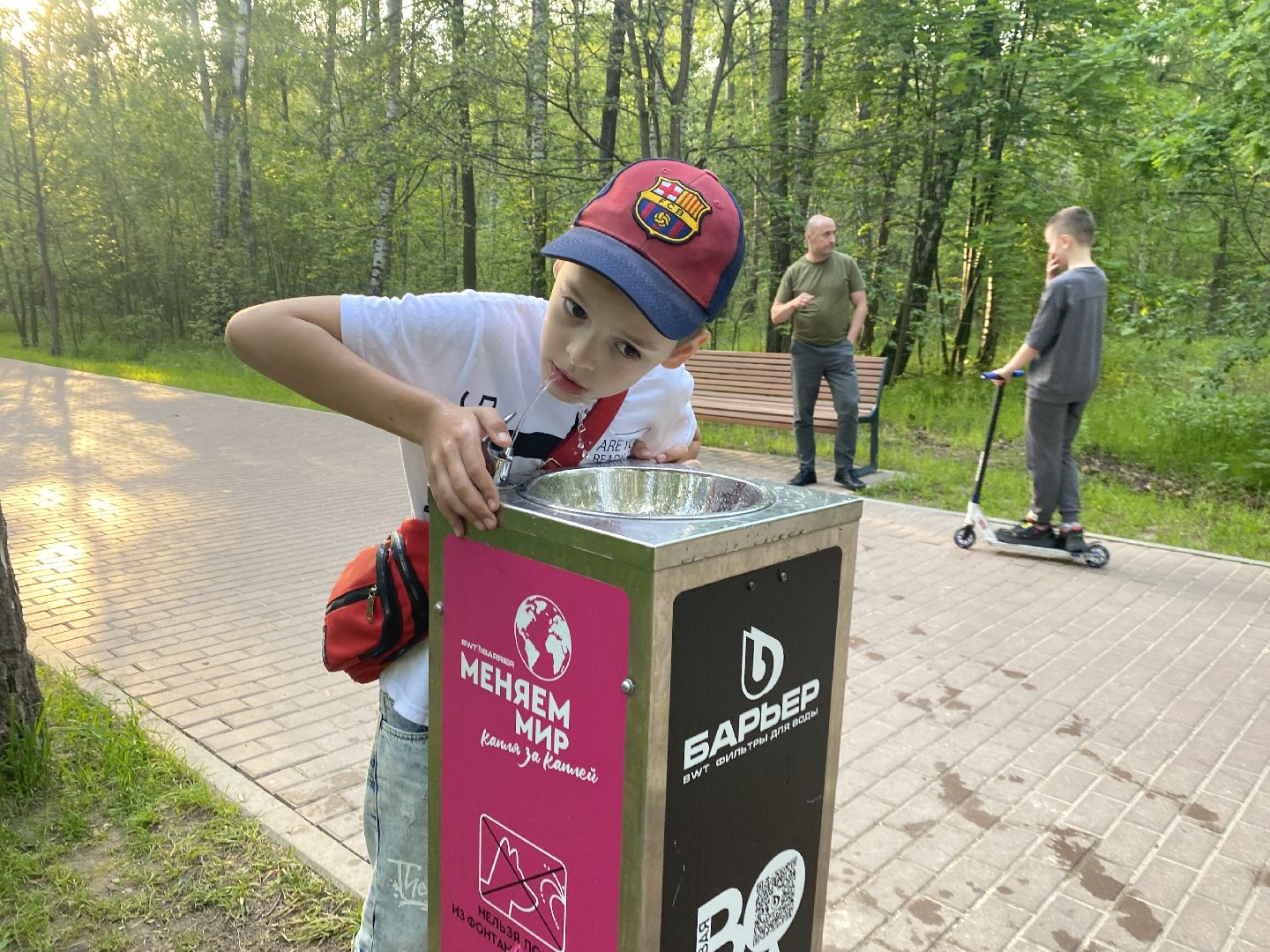 Домодедово, Подмосковье, мособлпарк, Культура, Барьер, Питьевой фонтанчик, Экология, окружающая среда, защита природы,