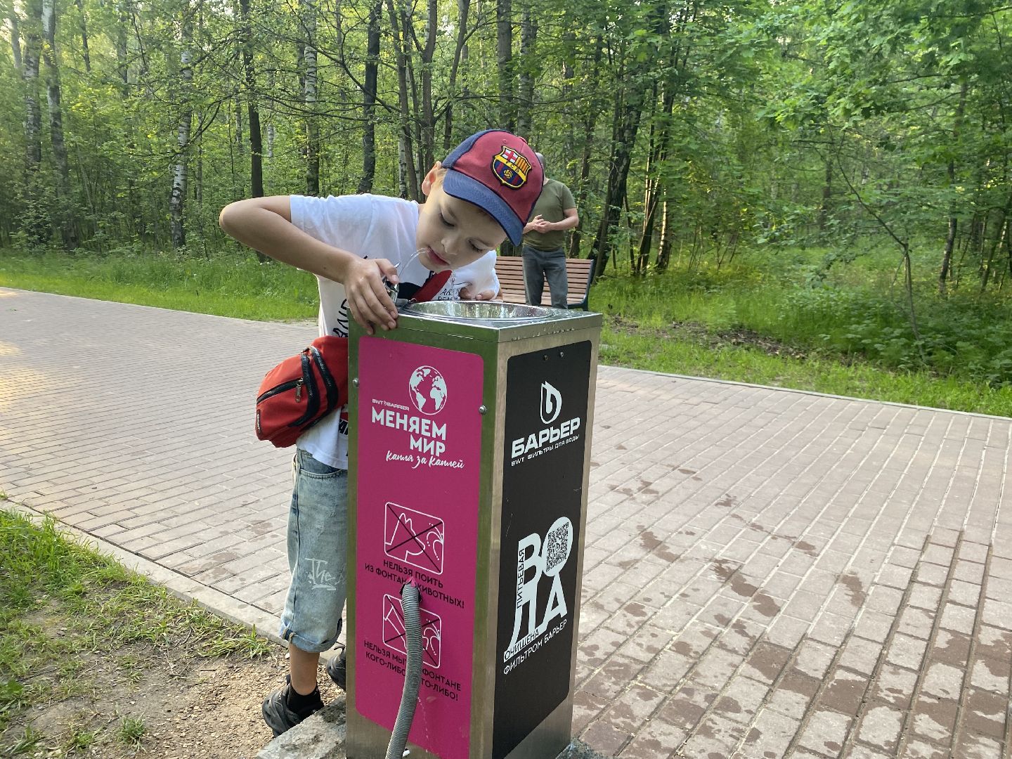 Домодедово, Подмосковье, мособлпарк, Культура, Барьер, Питьевой фонтанчик, Экология, окружающая среда, защита природы,