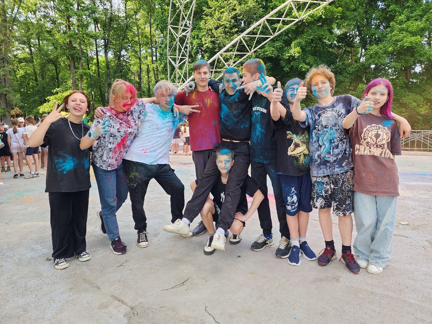 праздник красок, парки подмосковья, парк городок, руза, рузский городской округ, лето в подмосковье, лето в рузе,