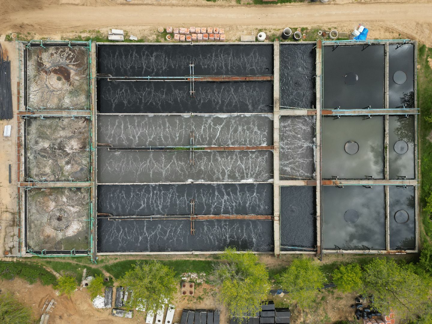 видео с коптера, очистные, лыткарино,