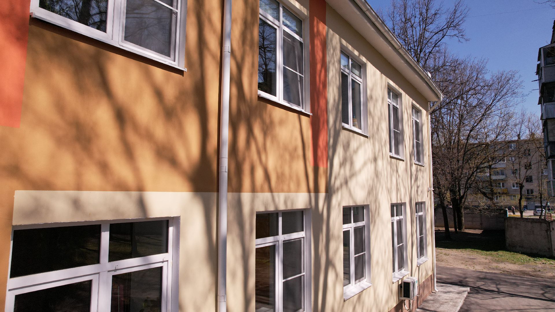 видео с коптера, интернат, овз, школа,