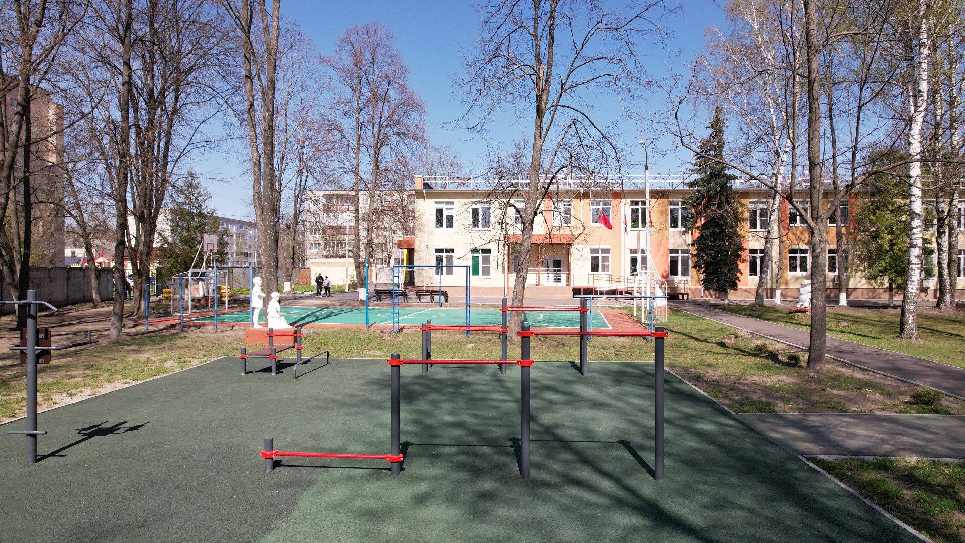 видео с коптера, интернат, овз, школа,