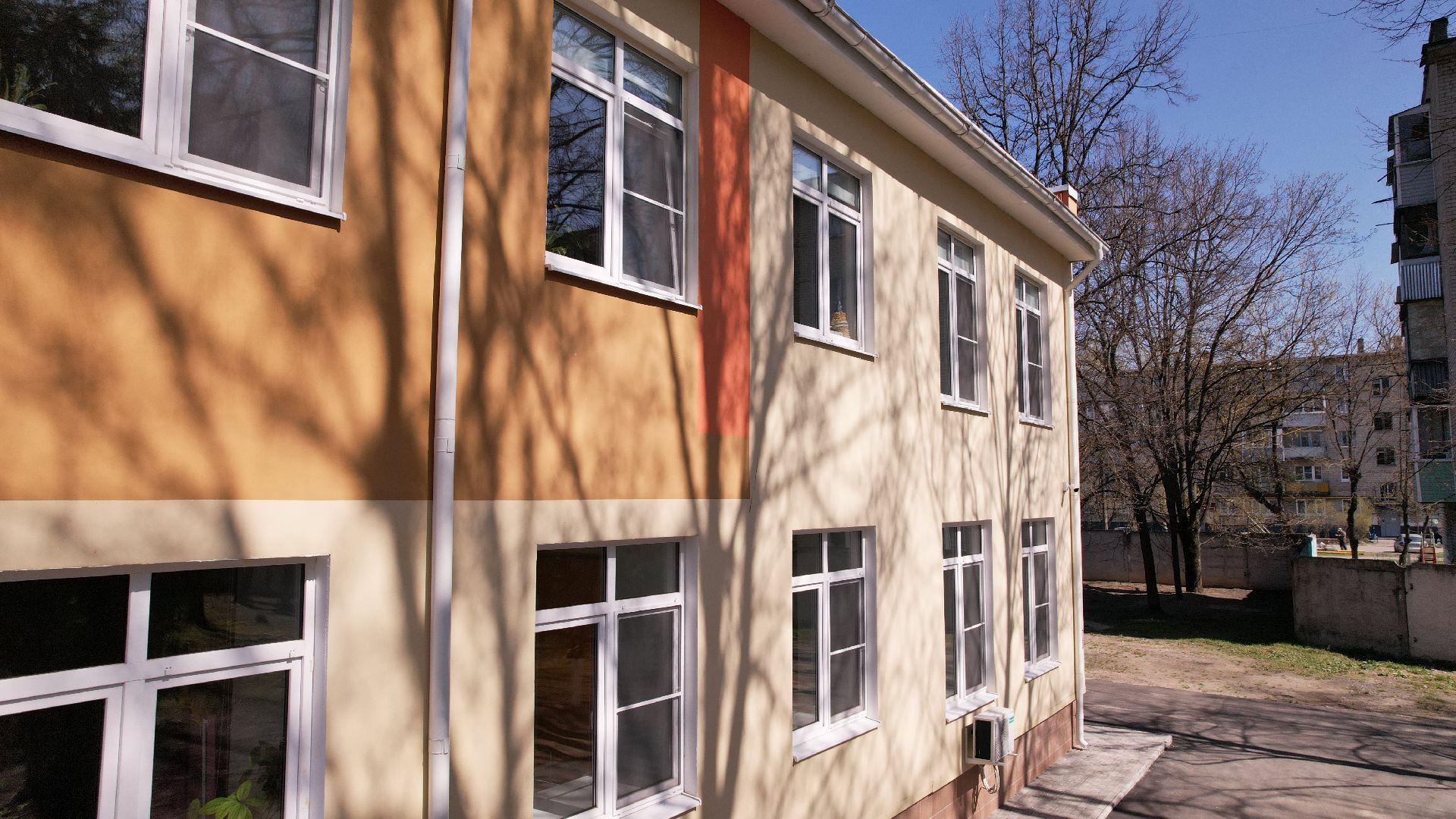 видео с коптера, интернат, овз, школа,