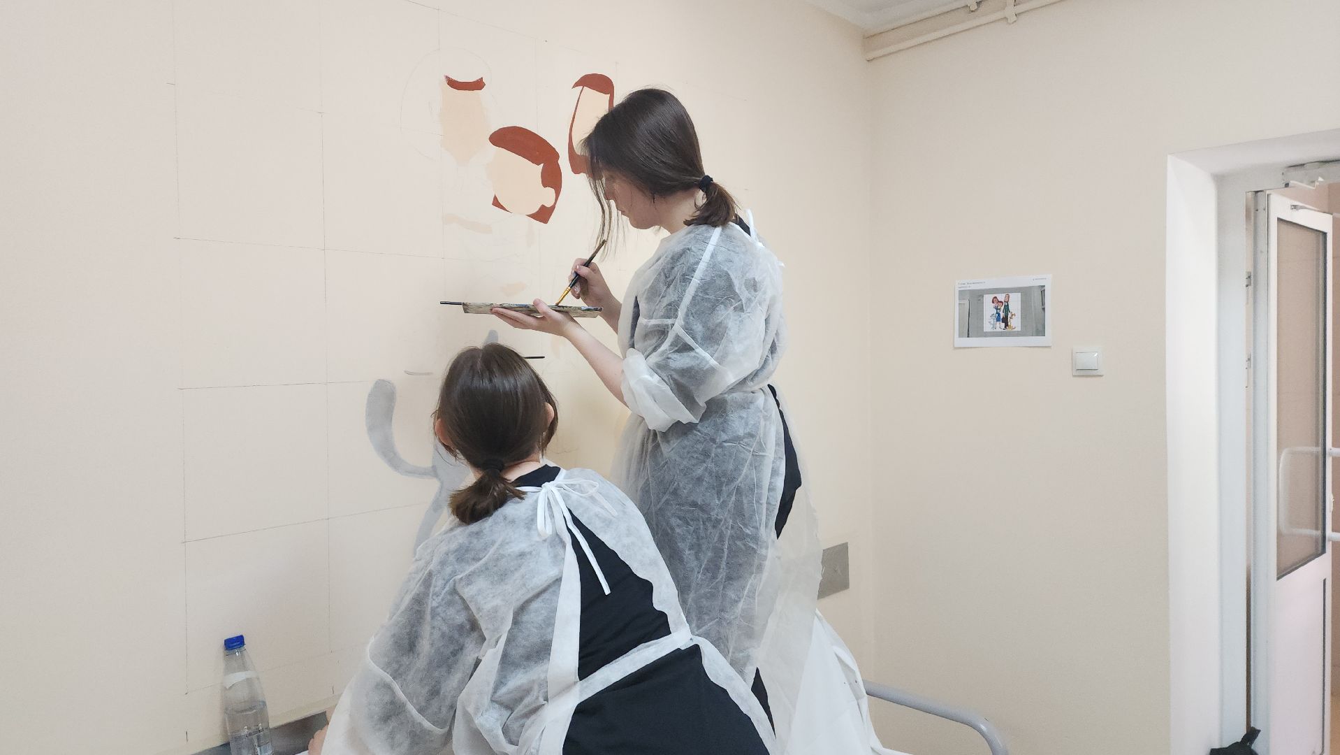 пушкино, больница, роспись, студенты, дети и родители, перинатальный центр, мультфильмы,