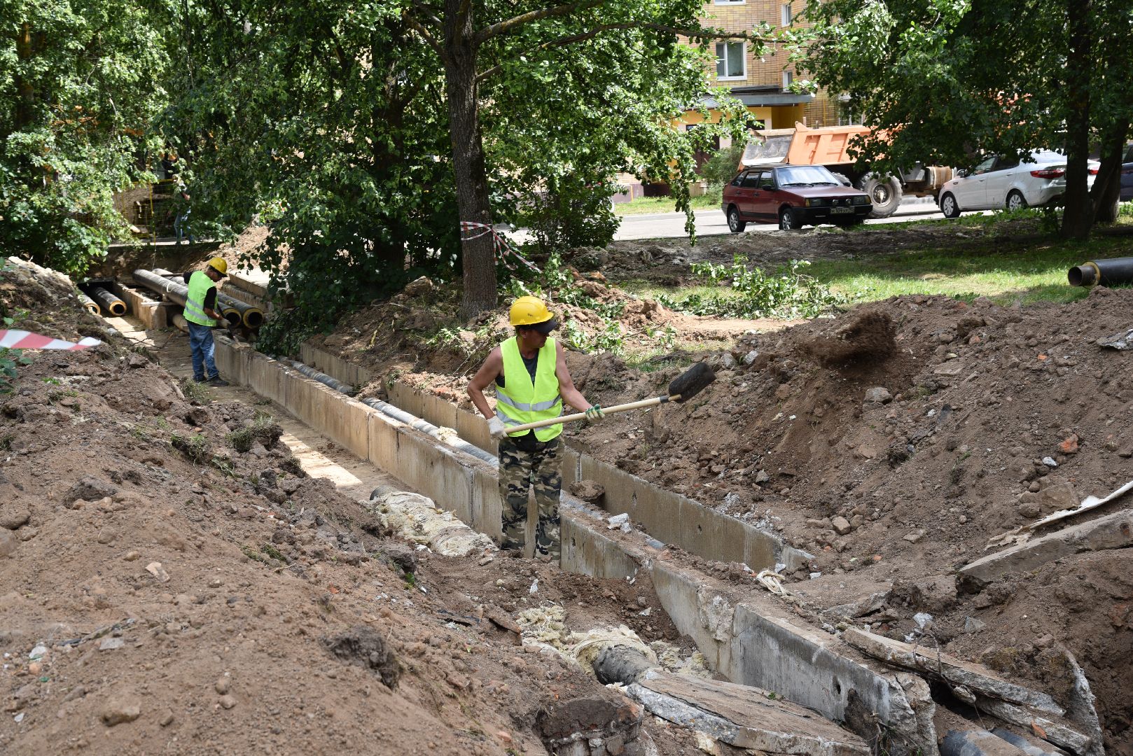 лотошино, жкх, теплотрасса, замена труб, коммунальная инфраструктура,