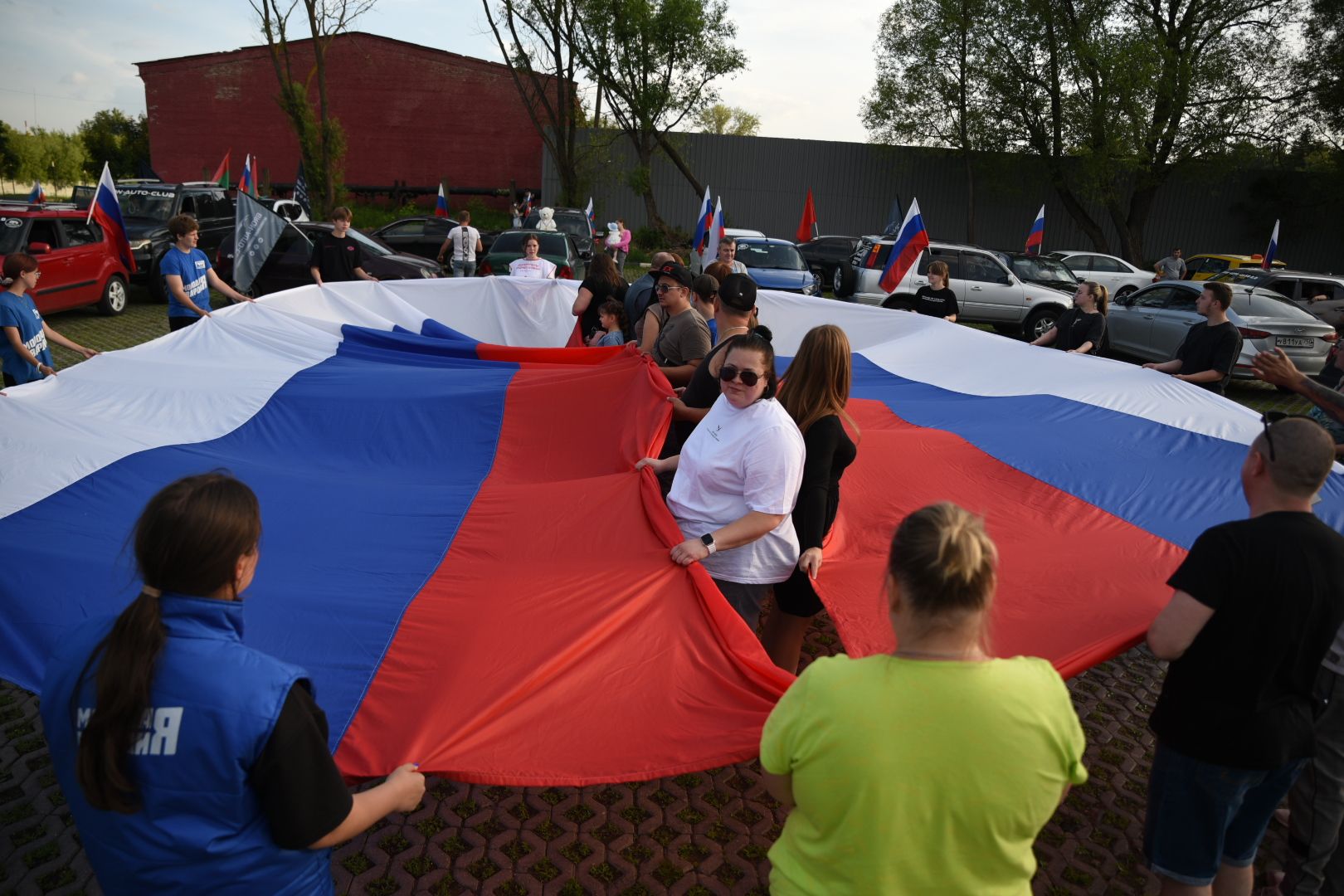 Бронницы, Автофлешмоб, День России, Автомобилисты Бронниц, РФ,