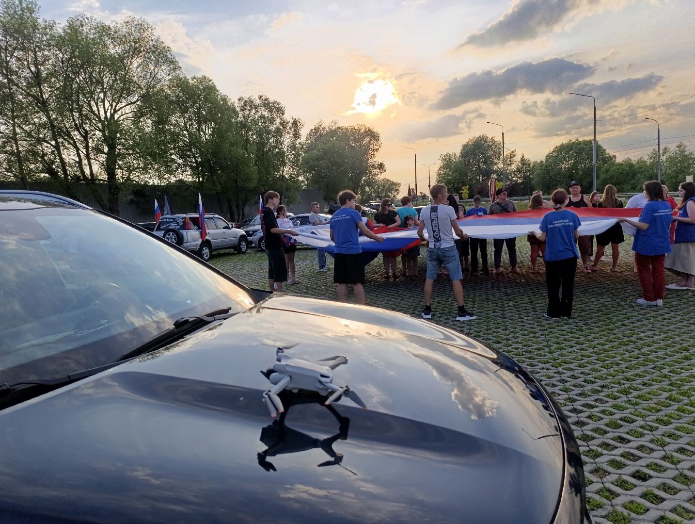 Бронницы, Автофлешмоб, День России, Автомобилисты Бронниц, РФ,