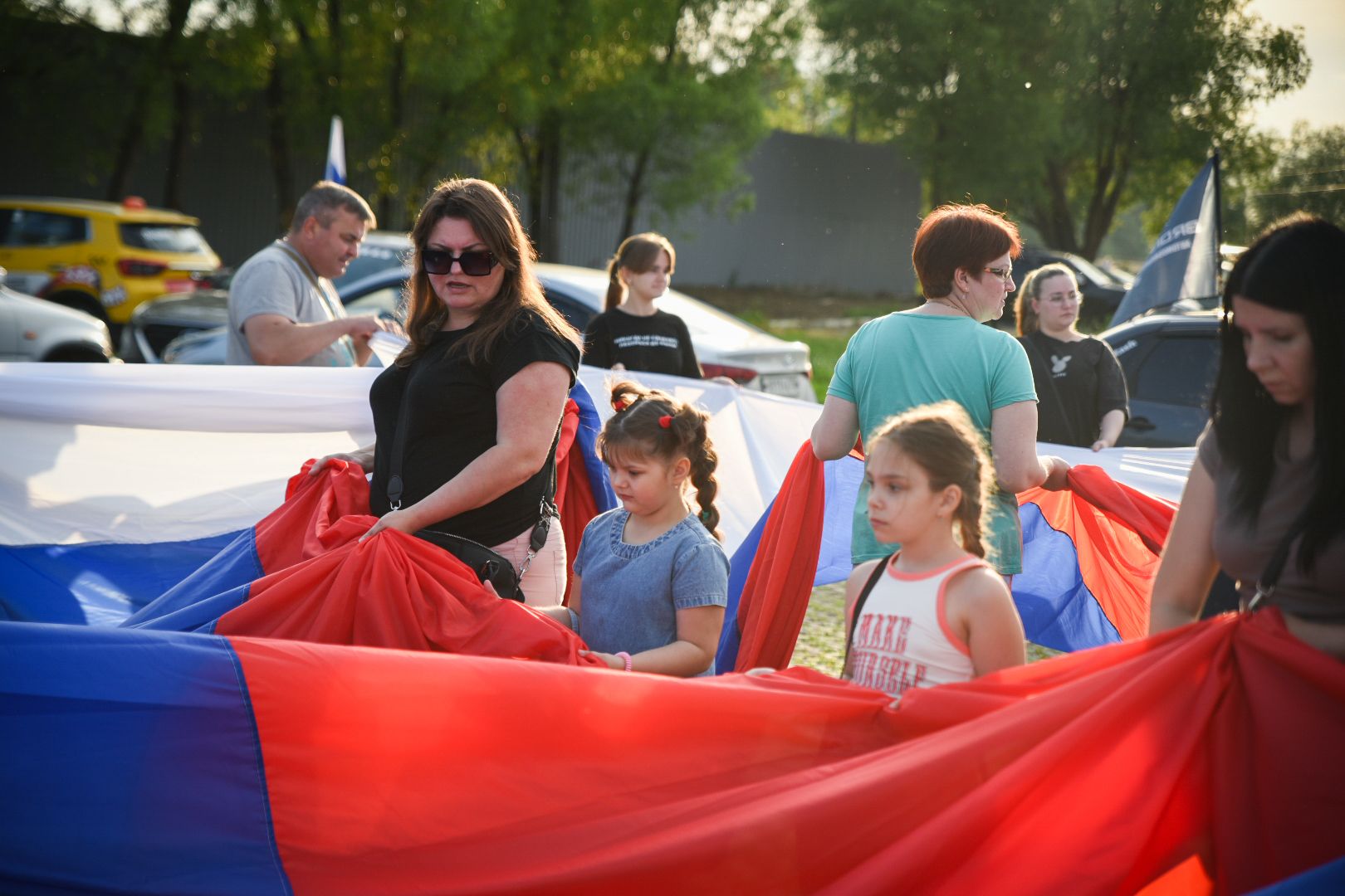 Бронницы, Автофлешмоб, День России, Автомобилисты Бронниц, РФ,