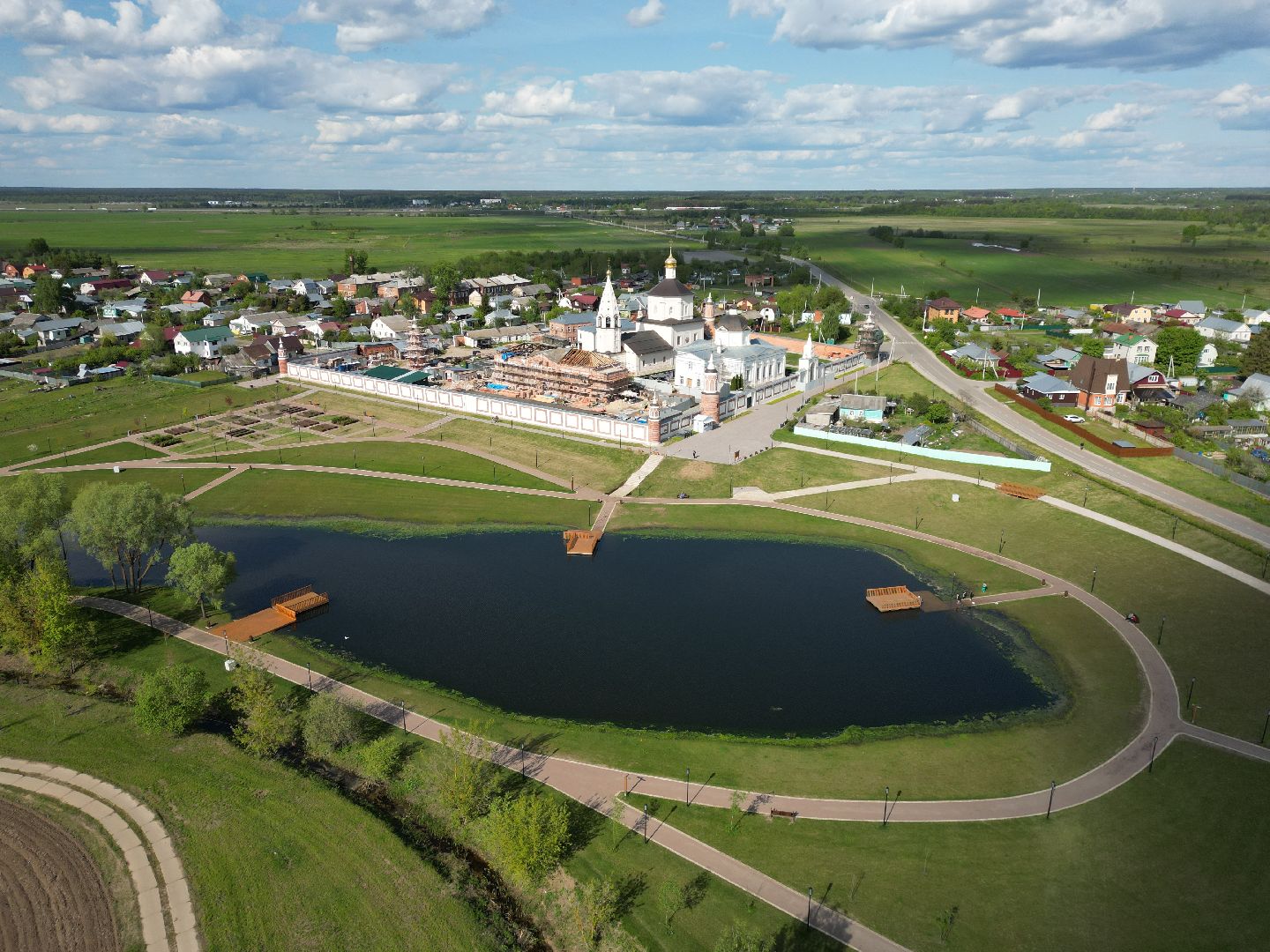 видео с коптера, коломна, монастырь,