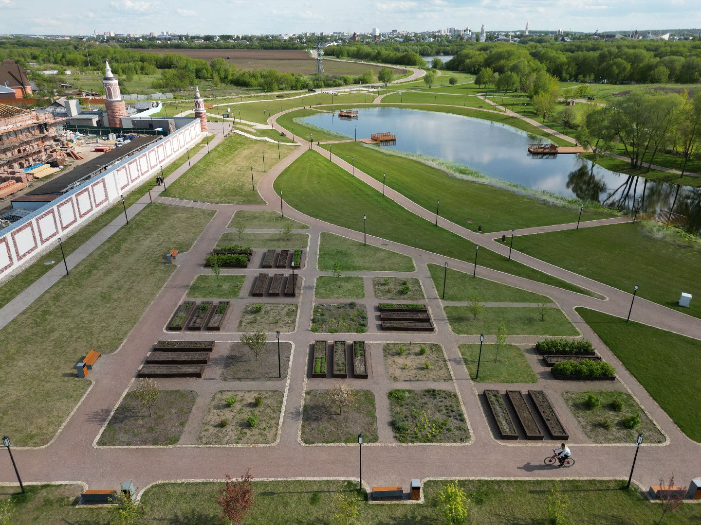 видео с коптера, коломна, монастырь,