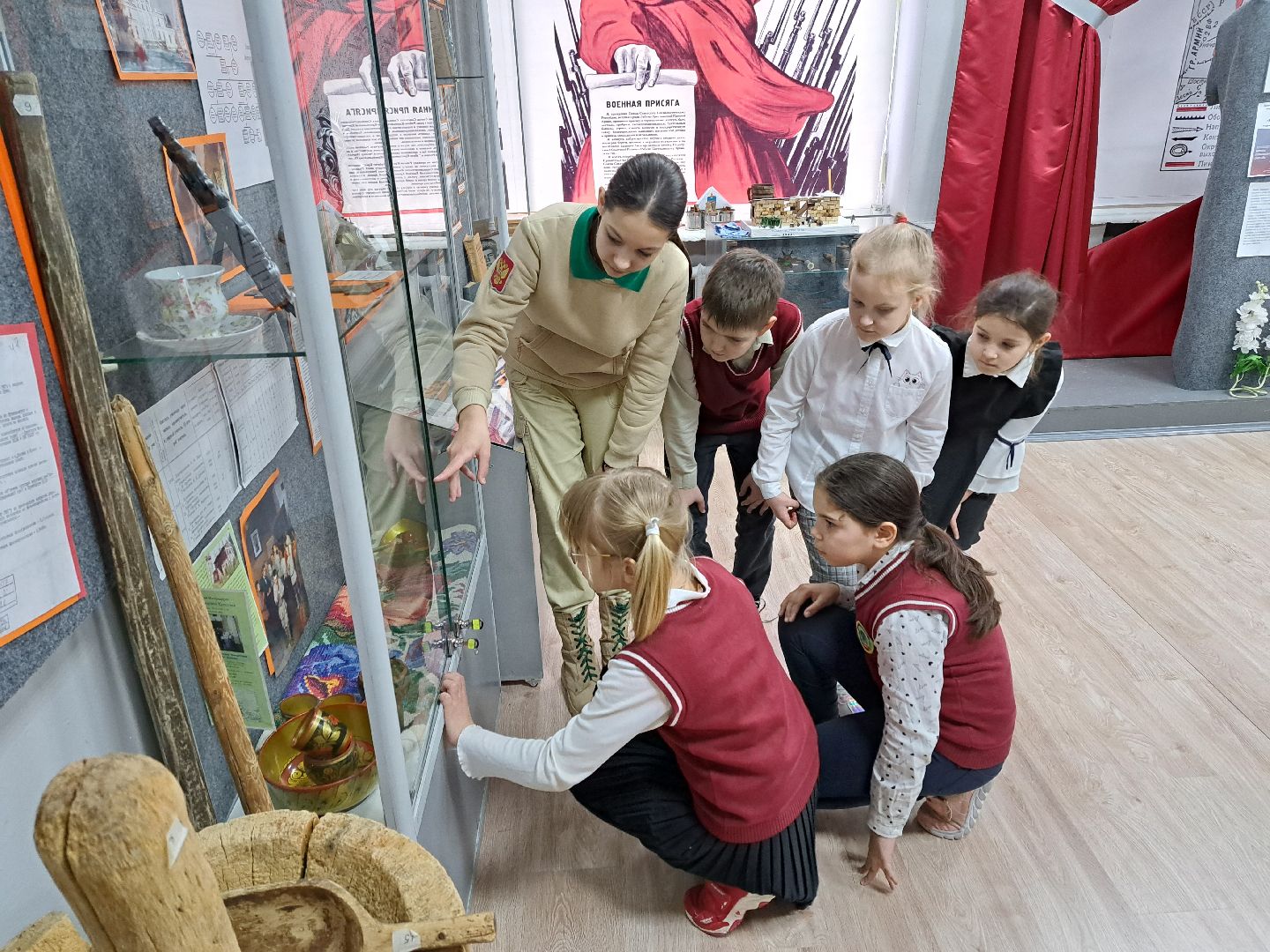 Школьный музей, Кожино, школа, экспонаты, усадьба Морозова