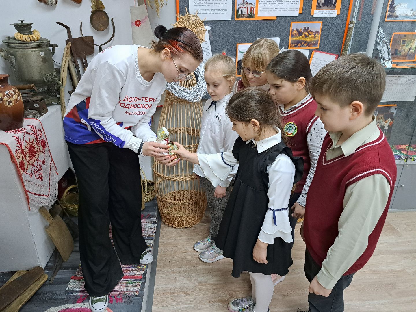 Школьный музей, Кожино, школа, экспонаты, усадьба Морозова