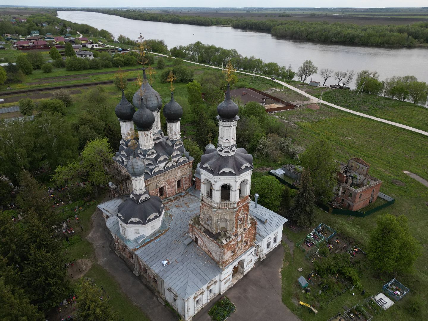 видео с коптера, храм, троицкий,