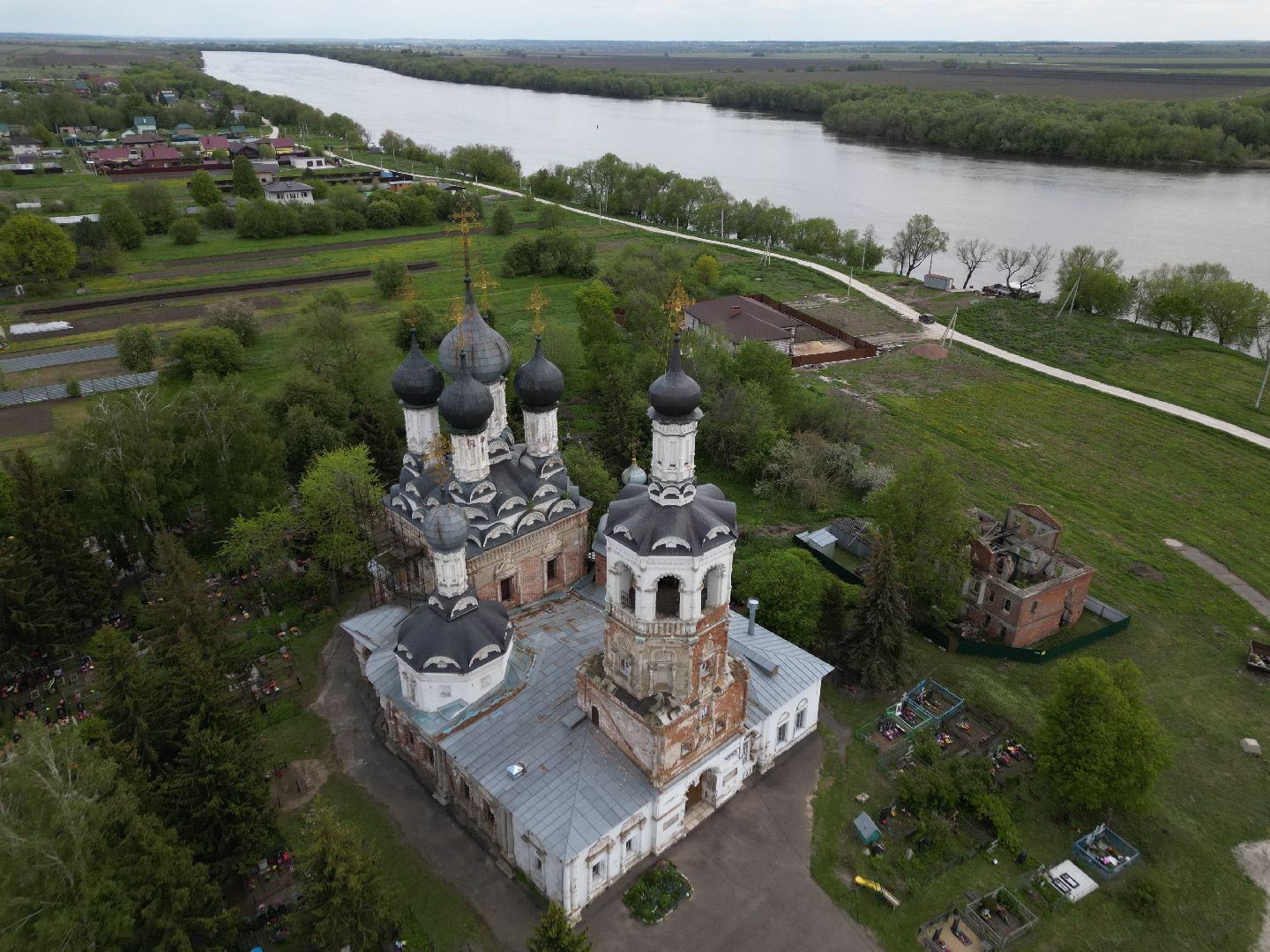 видео с коптера, храм, троицкий,