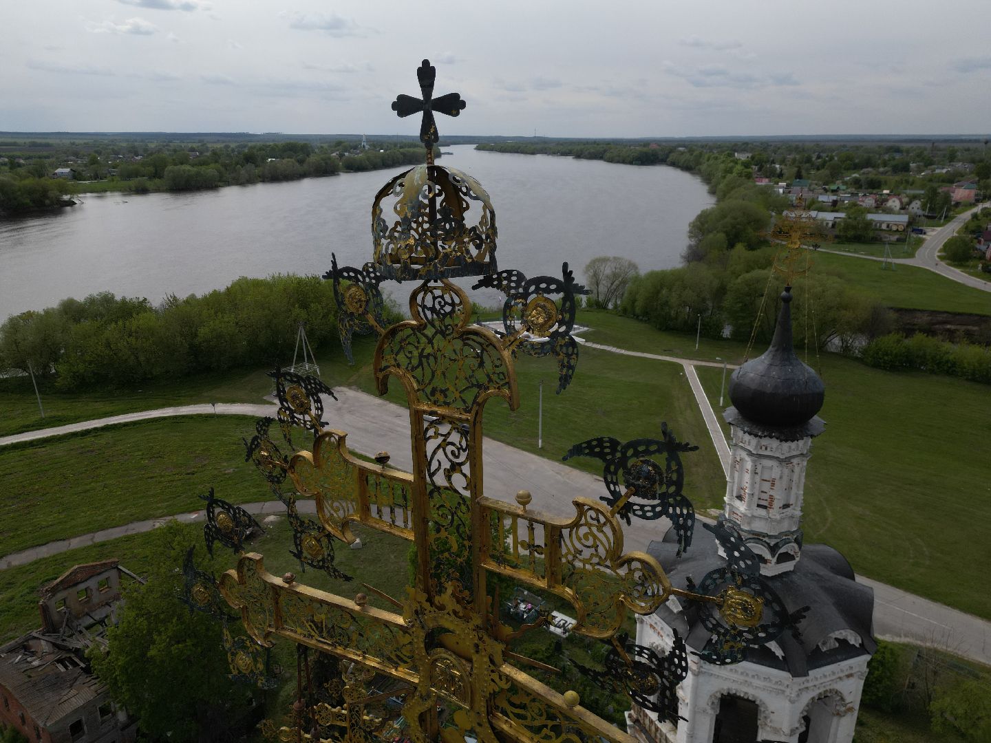 видео с коптера, храм, троицкий,