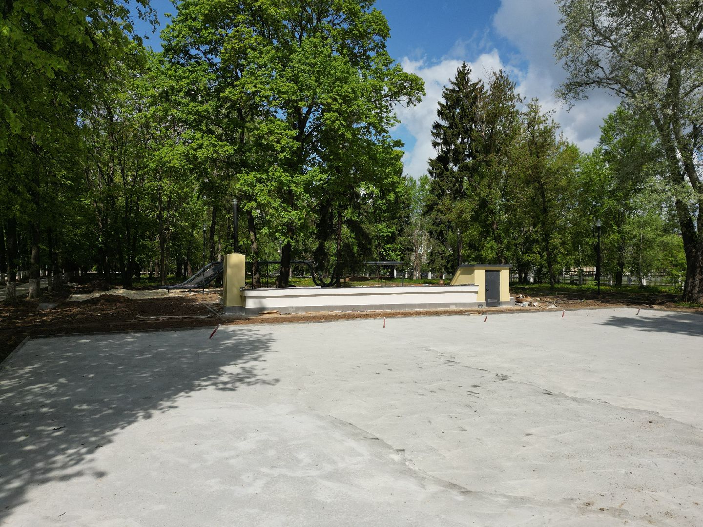 видео с коптера, коломна, парк,