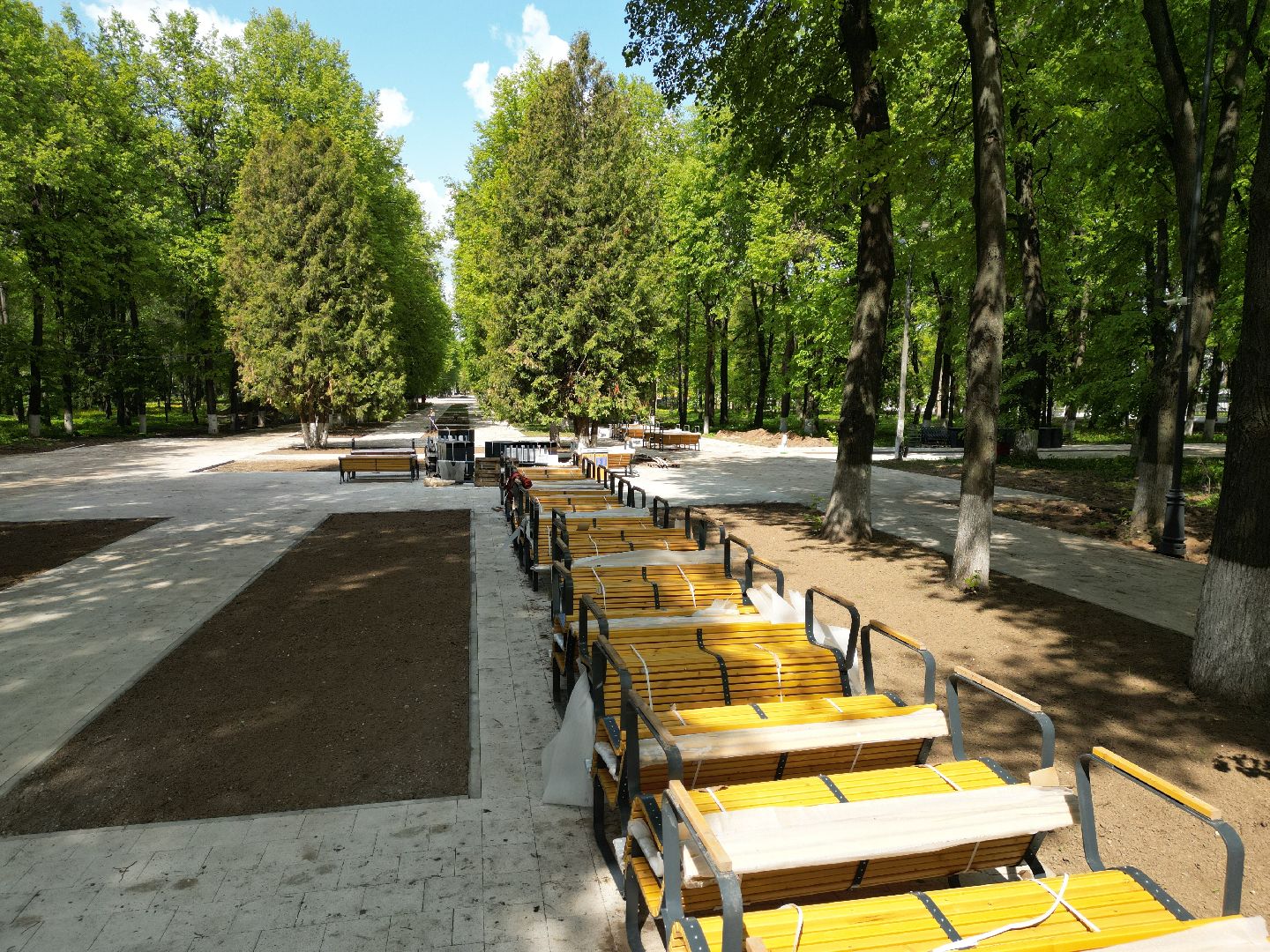 видео с коптера, коломна, парк,