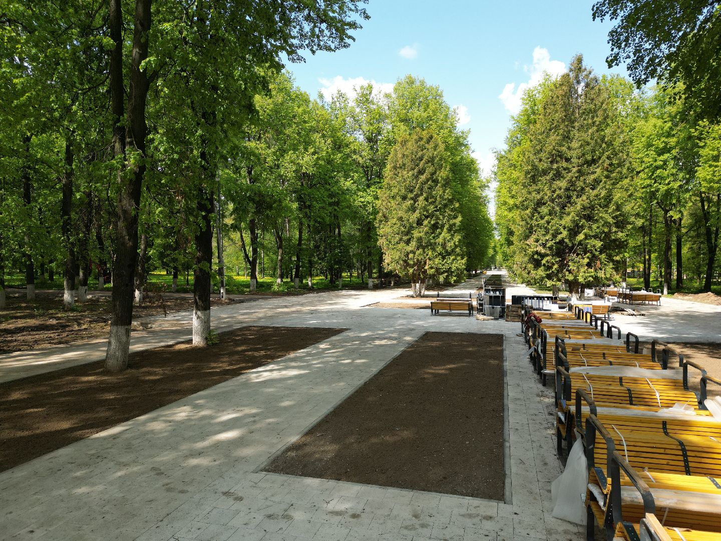 видео с коптера, коломна, парк,