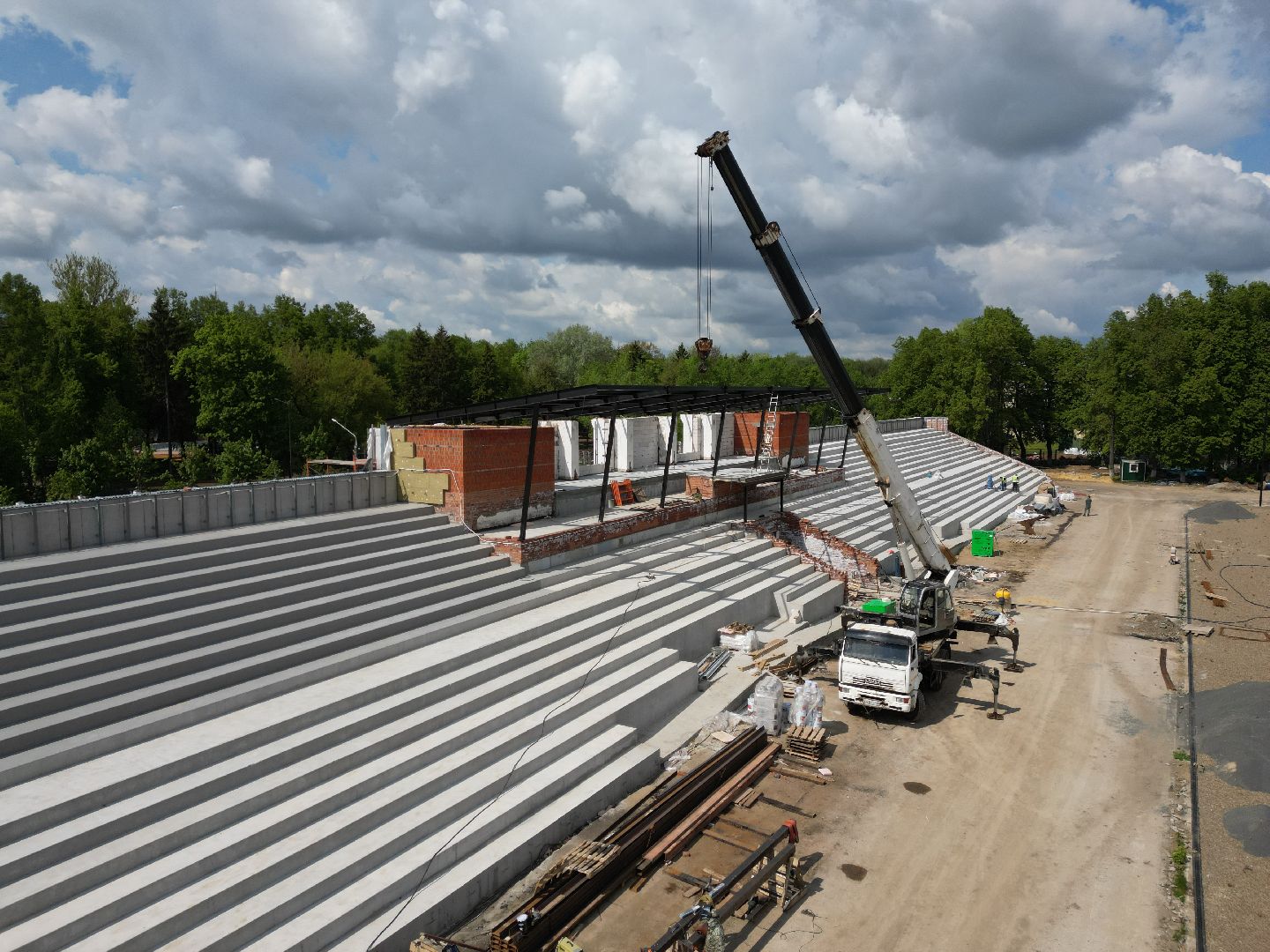 видео с коптера, спорт, коломна, авангард,
