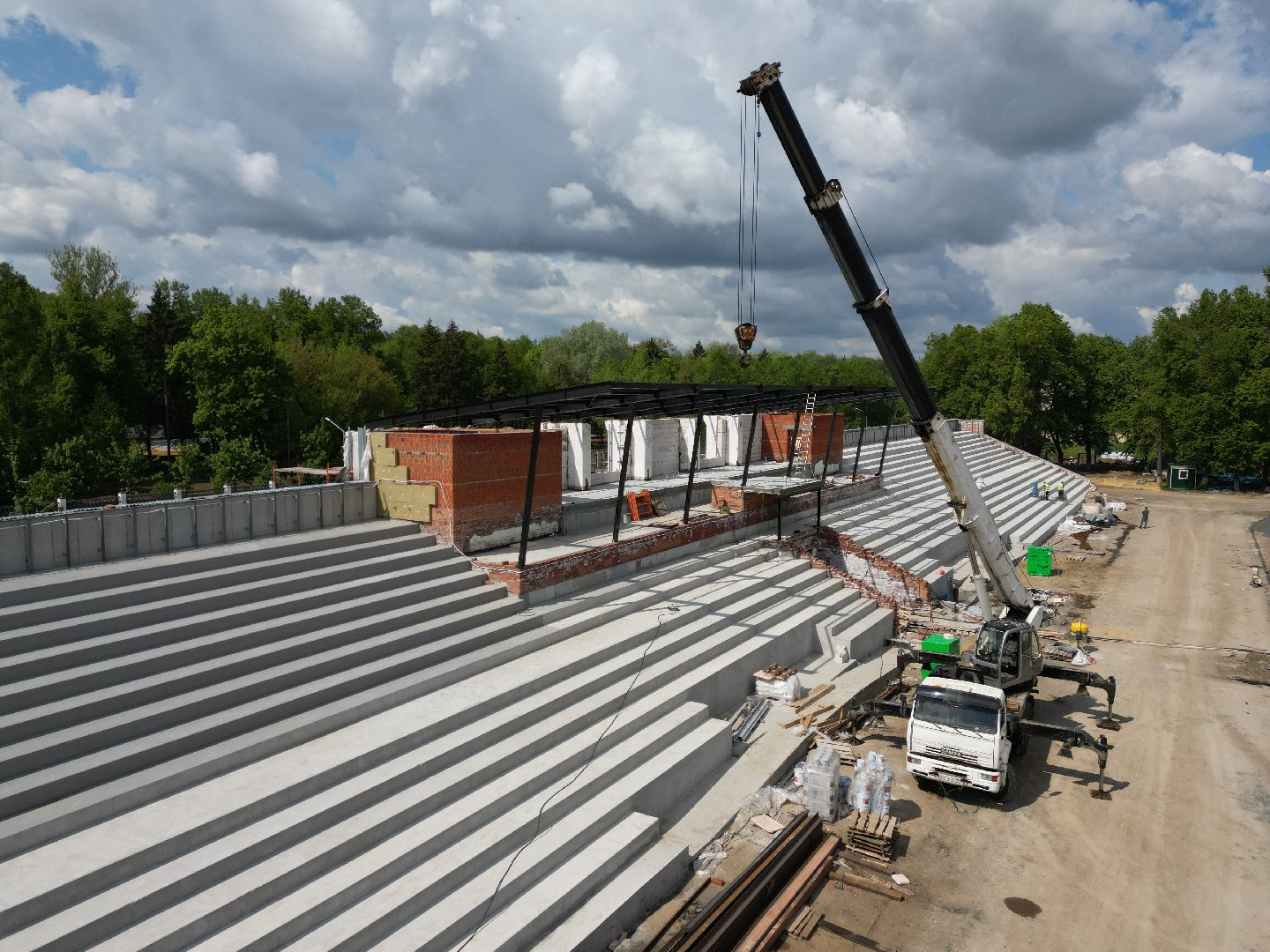 видео с коптера, спорт, коломна, авангард,