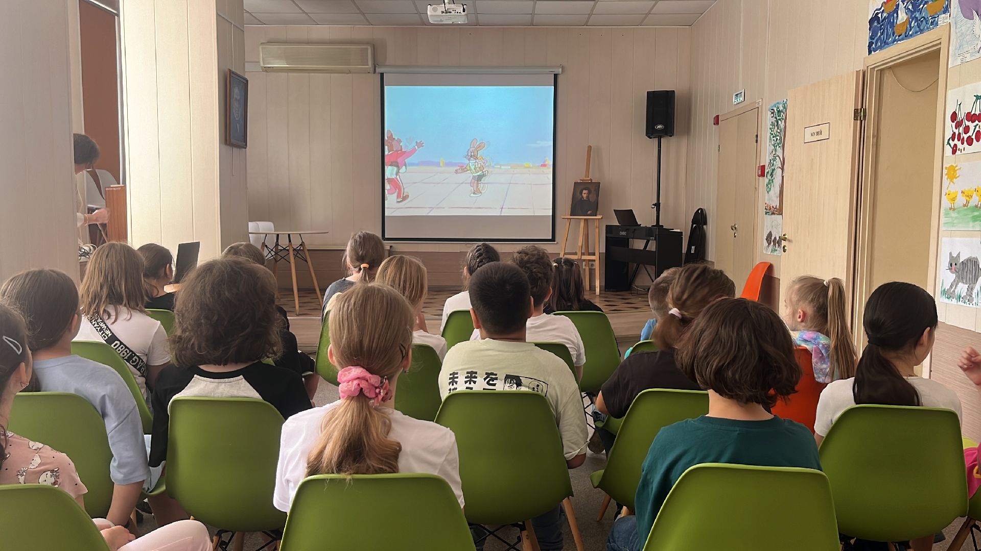 дети, детский лагерь, олимпиада, урок, библиотека,