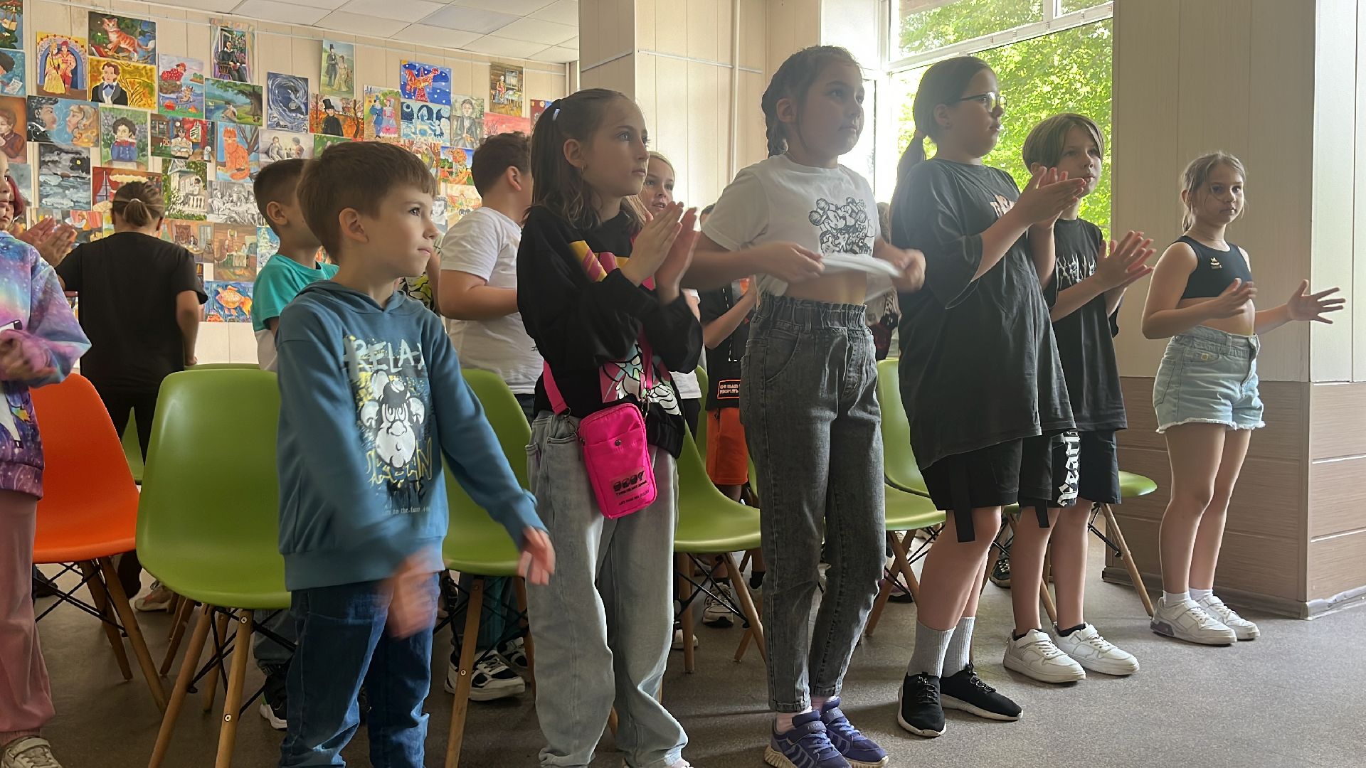 дети, детский лагерь, олимпиада, урок, библиотека,