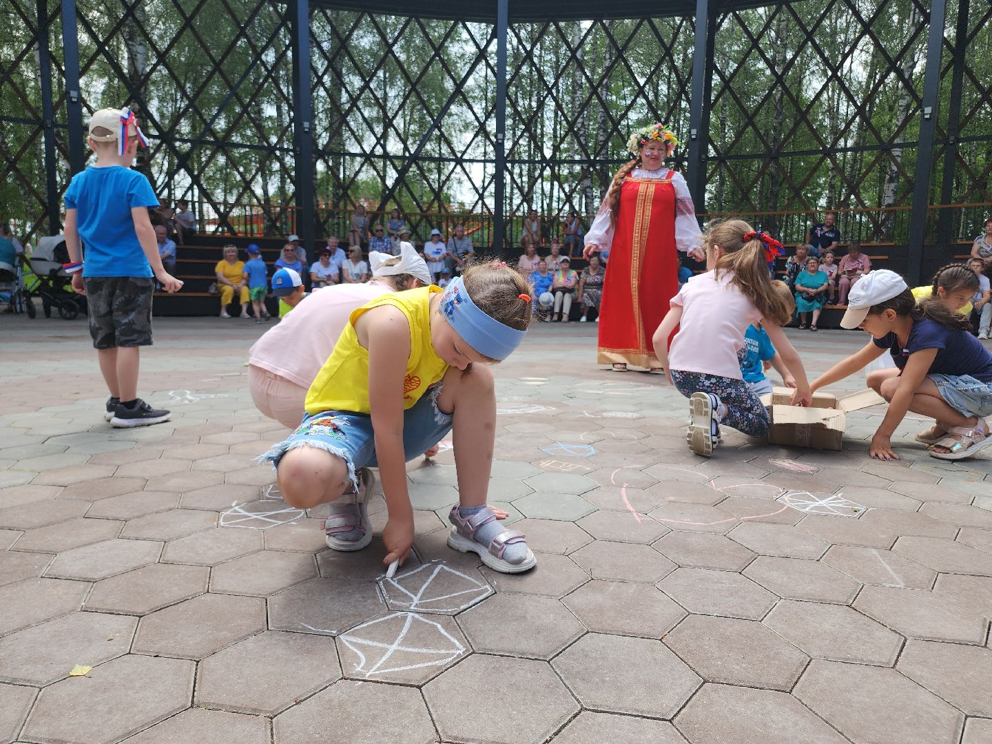 Егорьевск, День России, праздник, парк 200 лет Егорьевску, Подмосковье, Московская область,